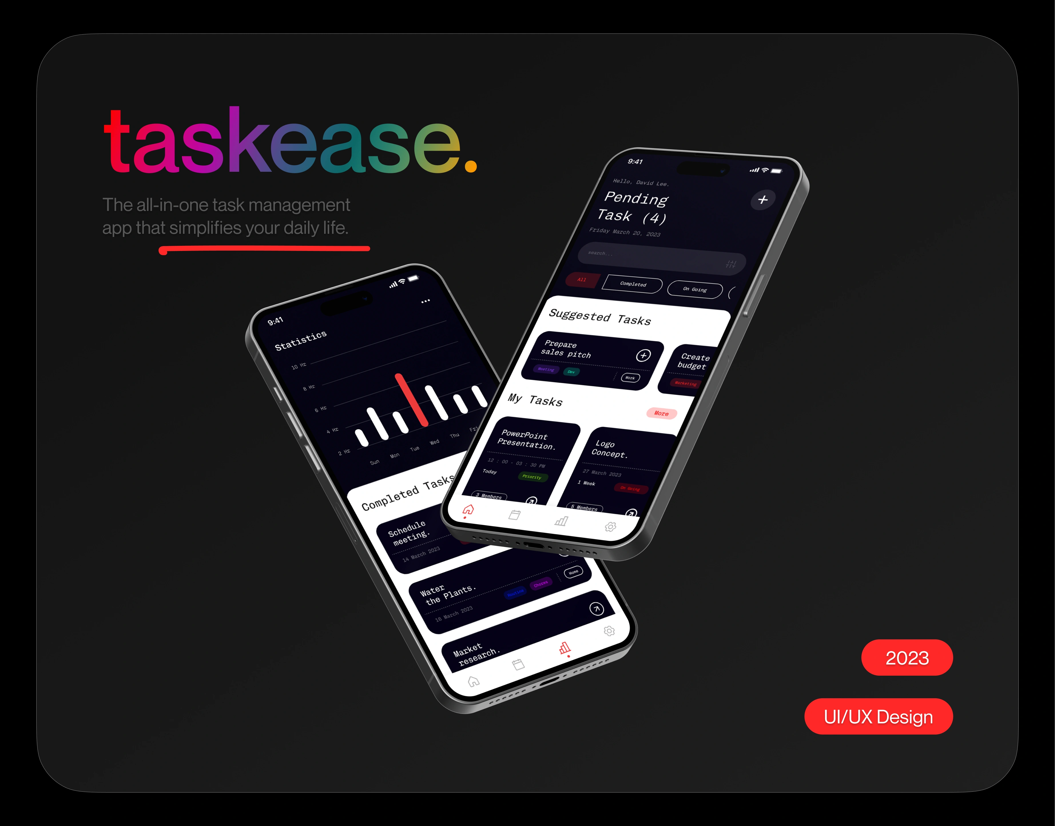 Task Ease view full project on Behnace.