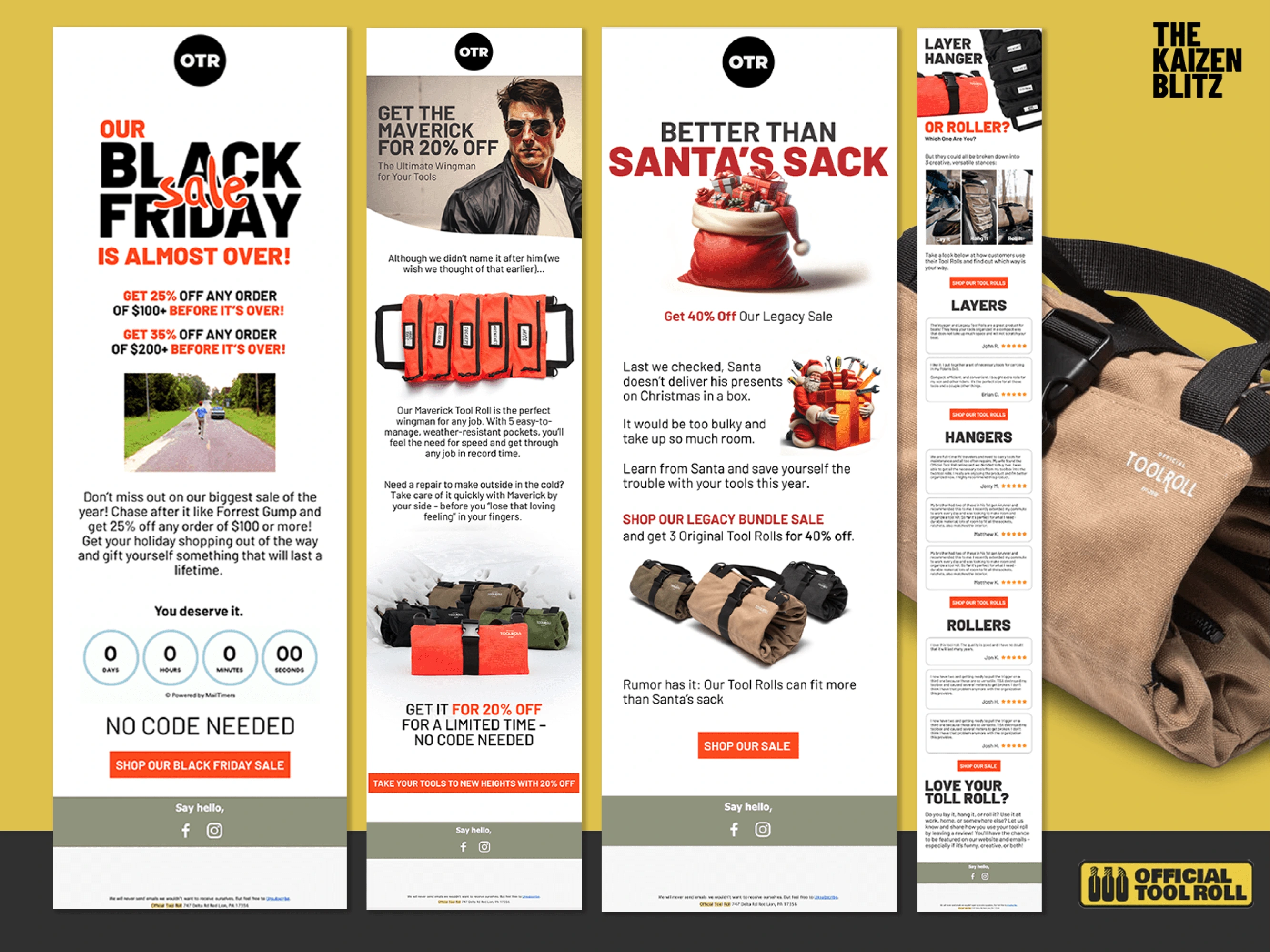 Official Tool Roll email campaigns