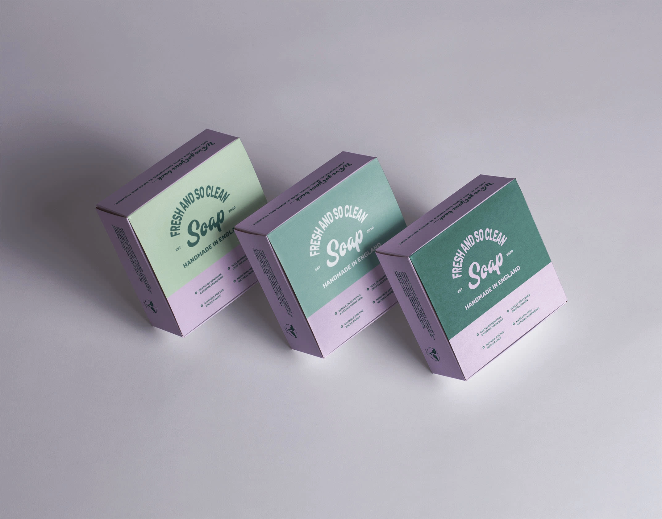 soap - square box packaging design