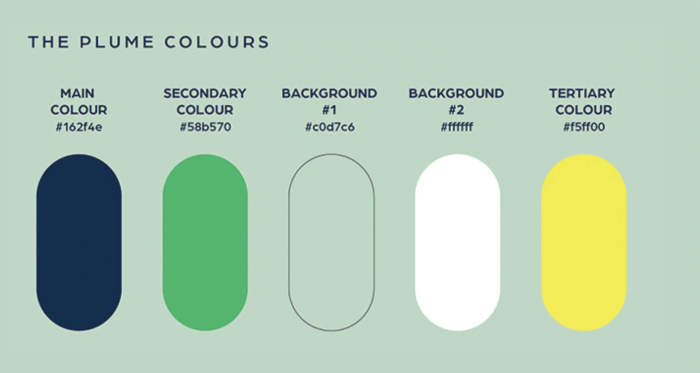 Color palette for Plume.