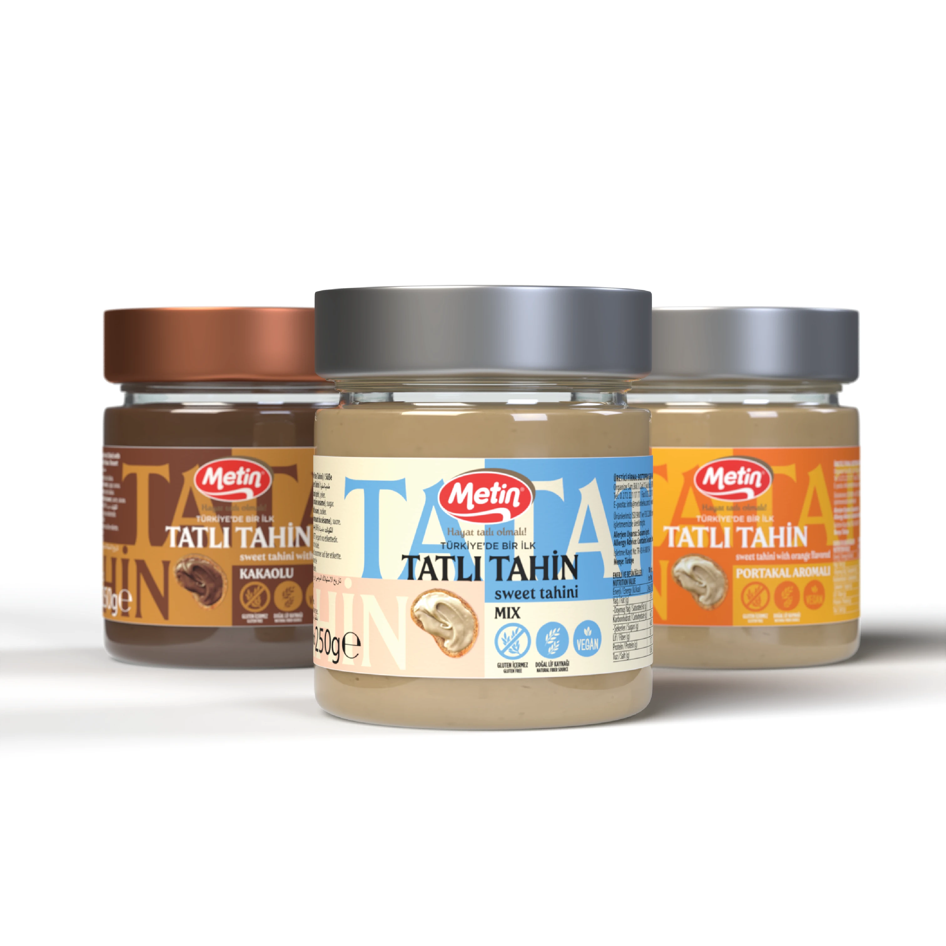 Typographic Packaging Designs for the Sweet Tahini