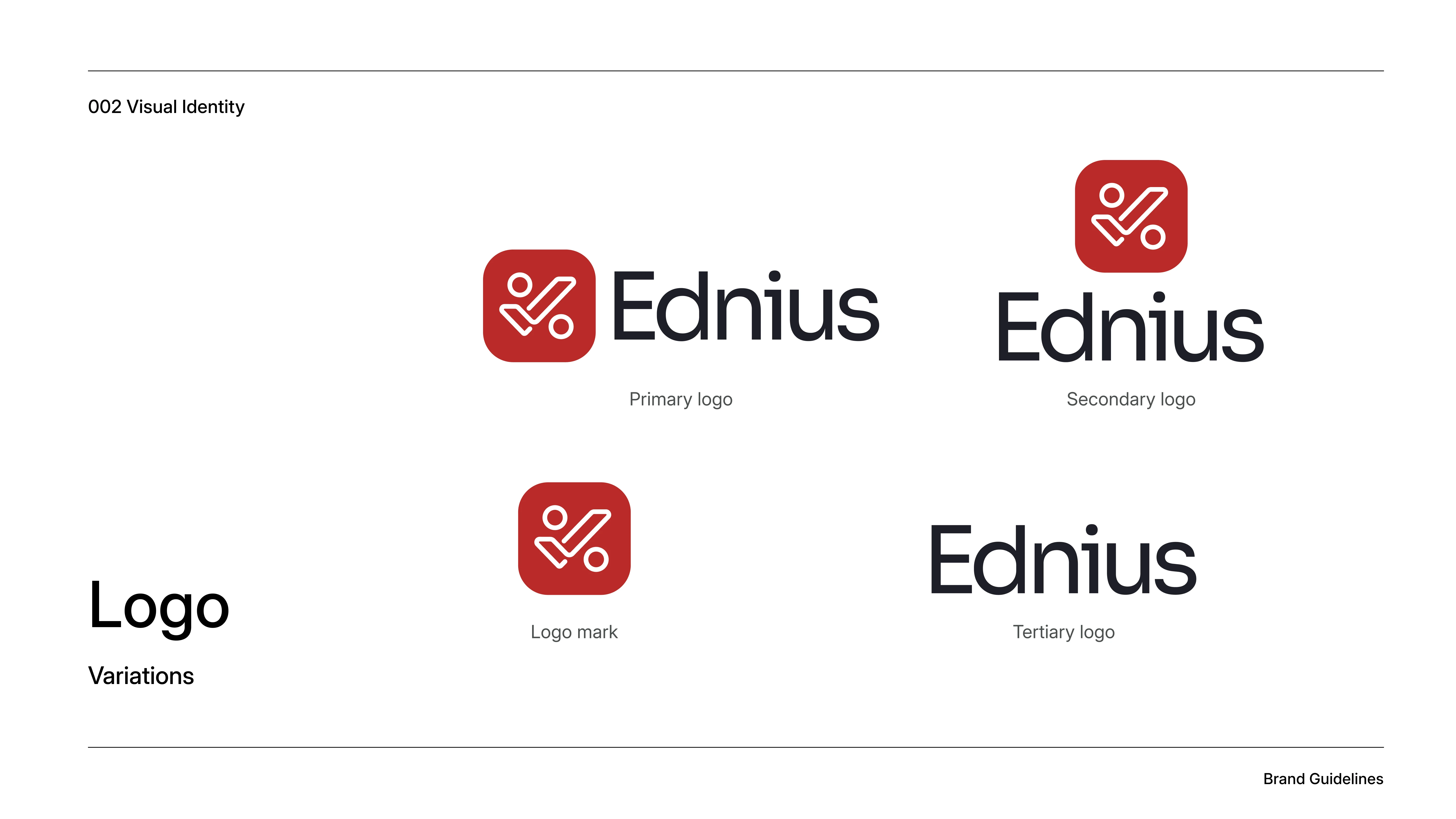 Variations of logo