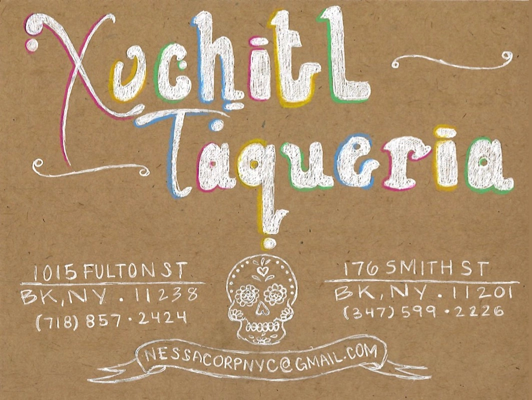 Postcard designed for Xochitl Taqueria