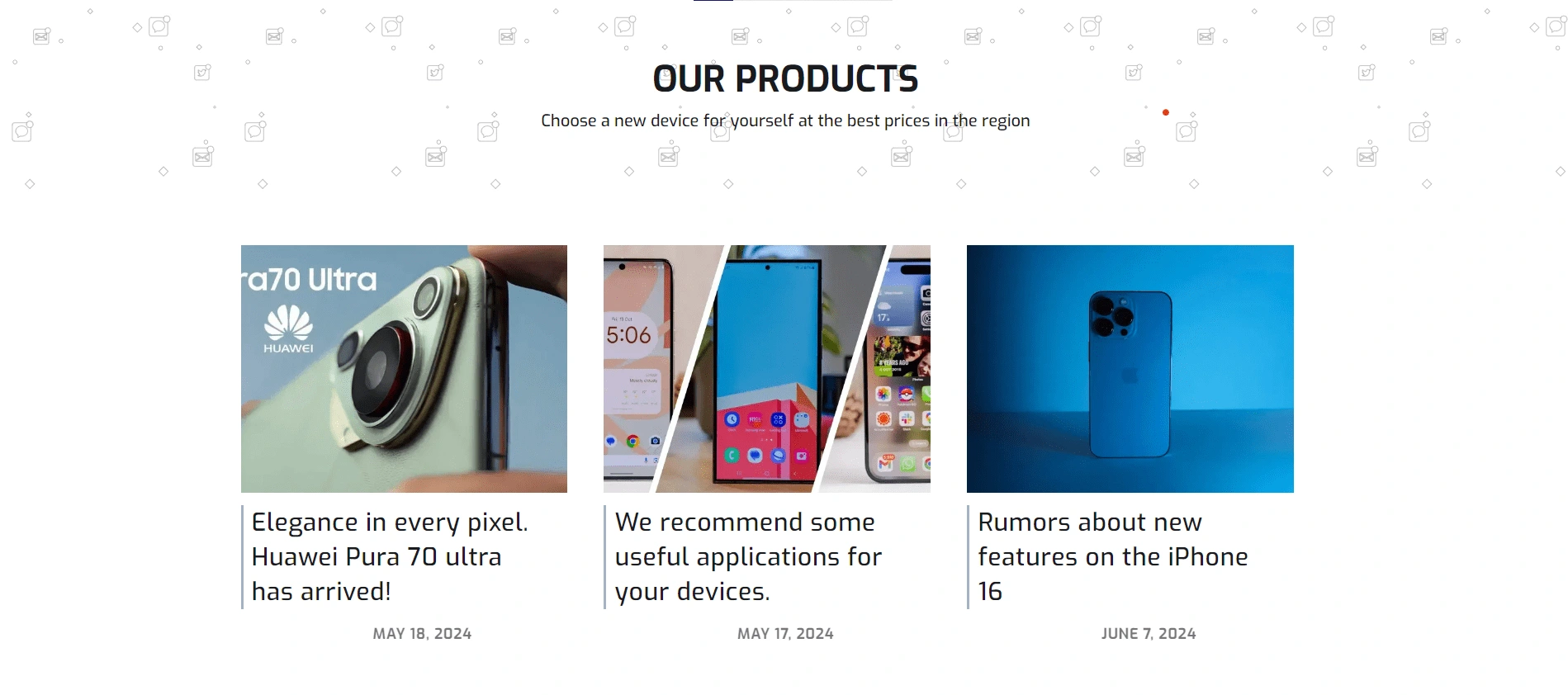 Products Page