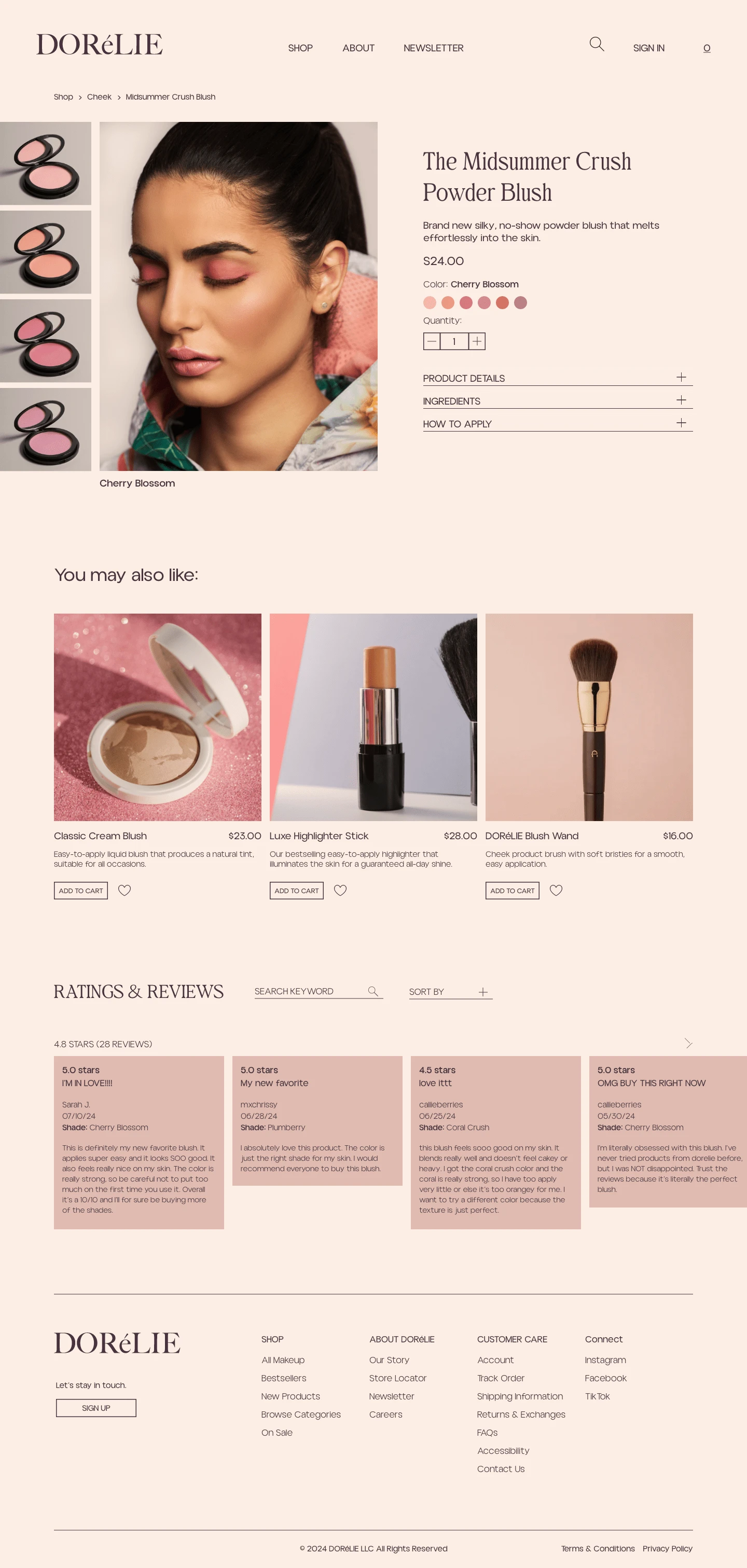 DORéLIE Product Page