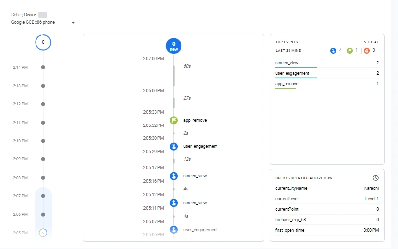 GA4 MOBILE APP visual data 4