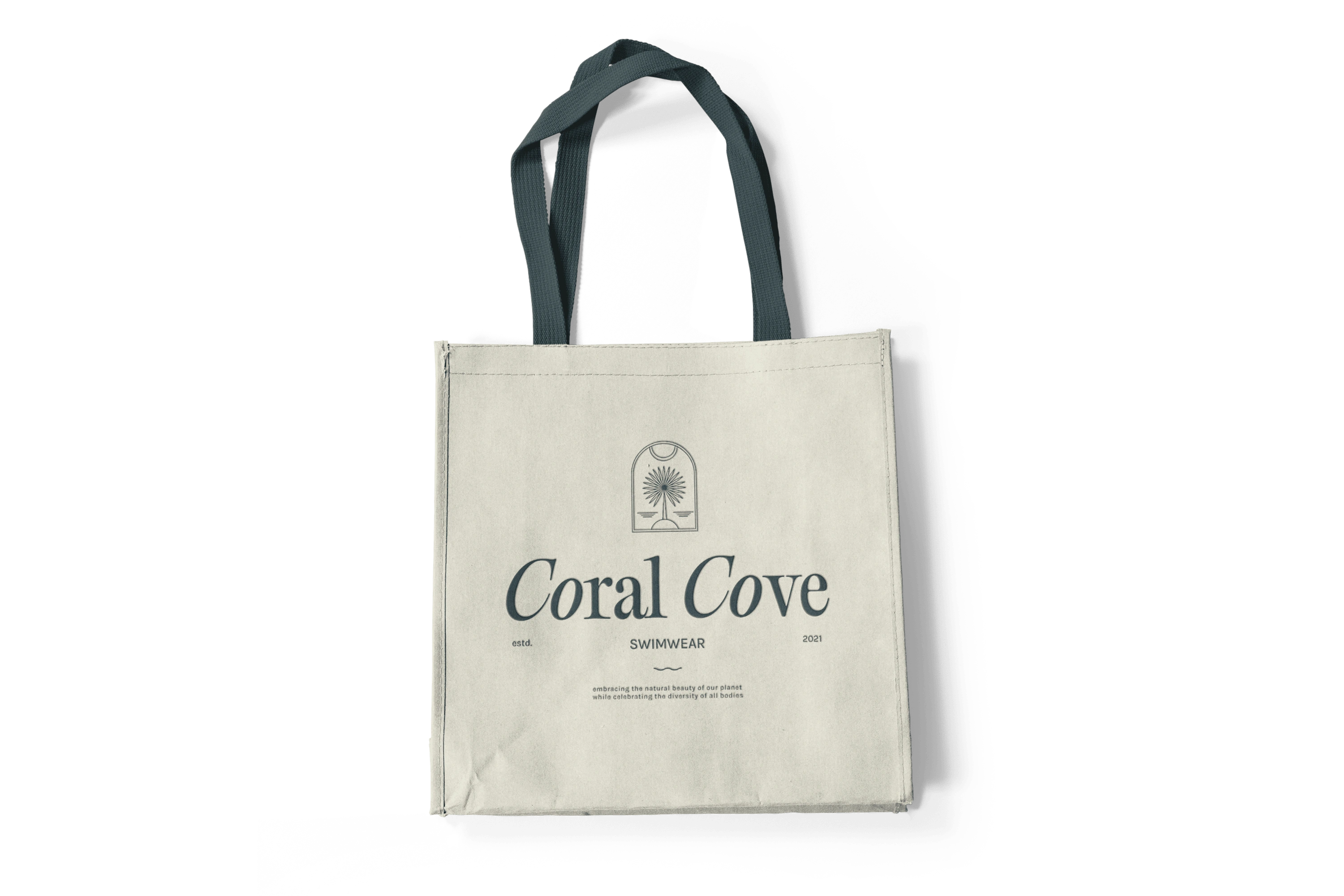 Primary logo on a tote bag