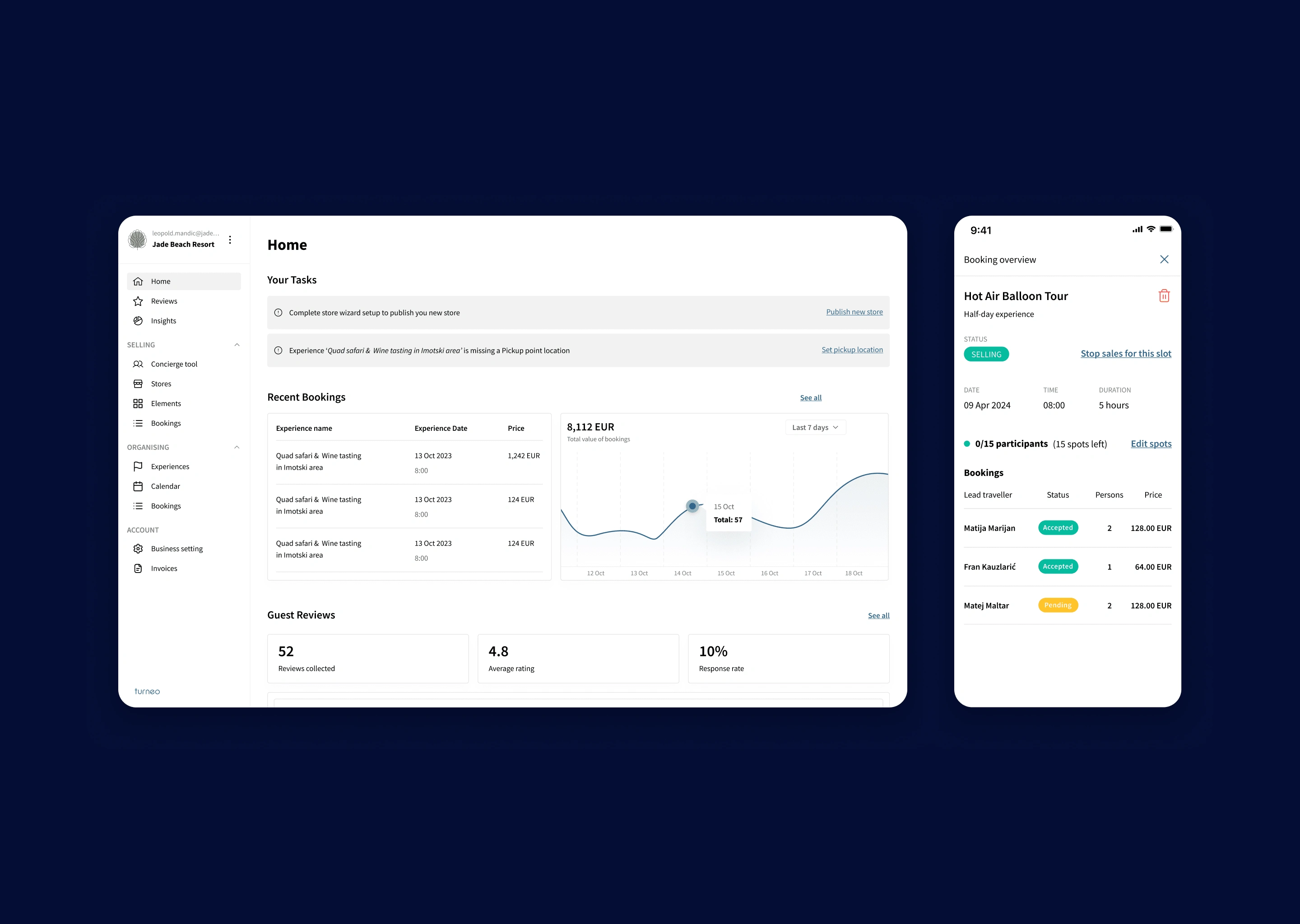 Dashboard design - Desktop & Mobile