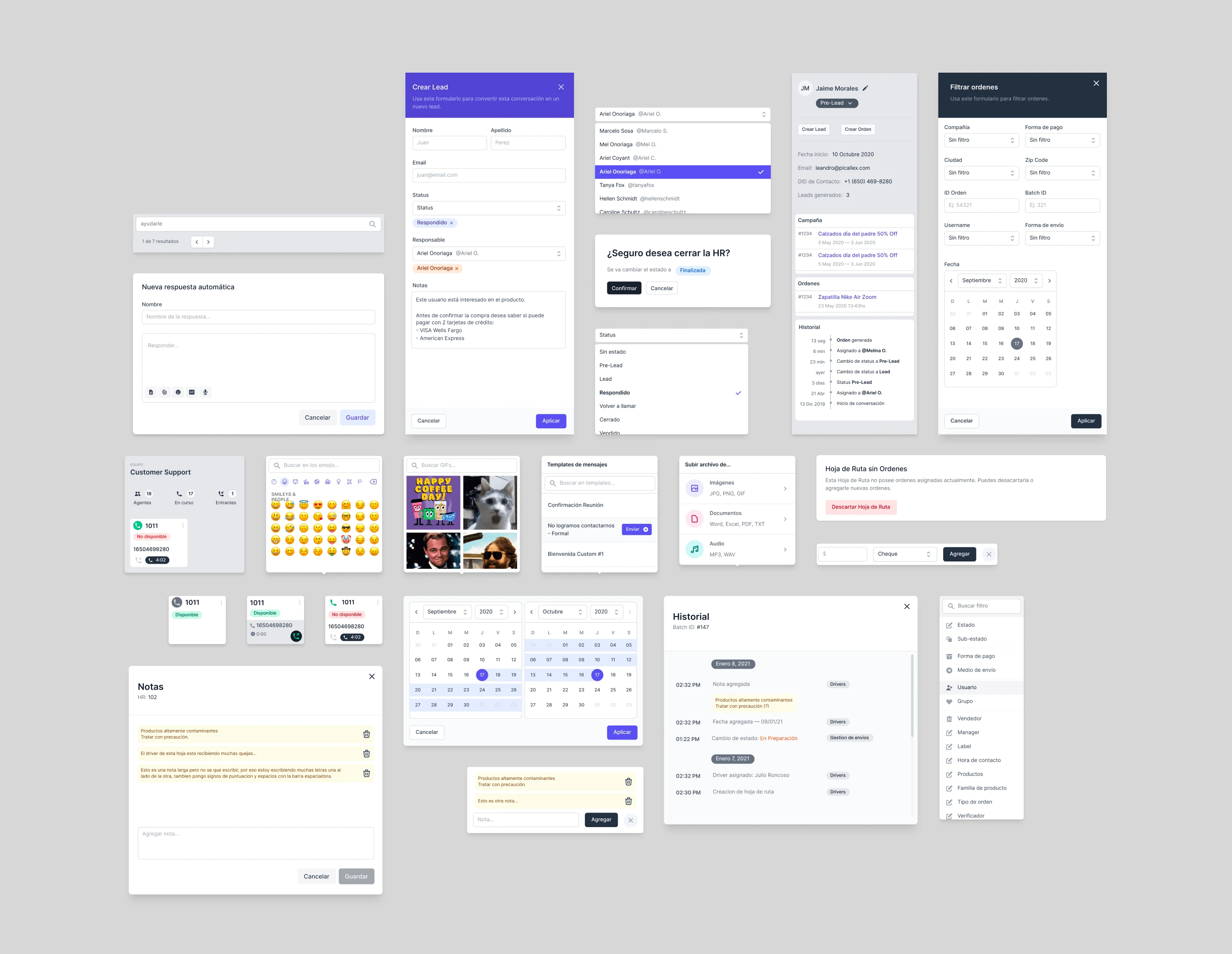 A bit of PicallEx's Design System components