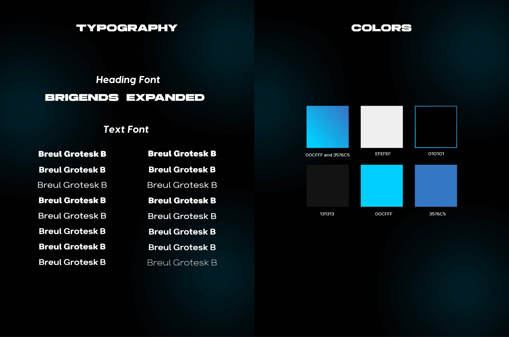 Color Palette and Typography