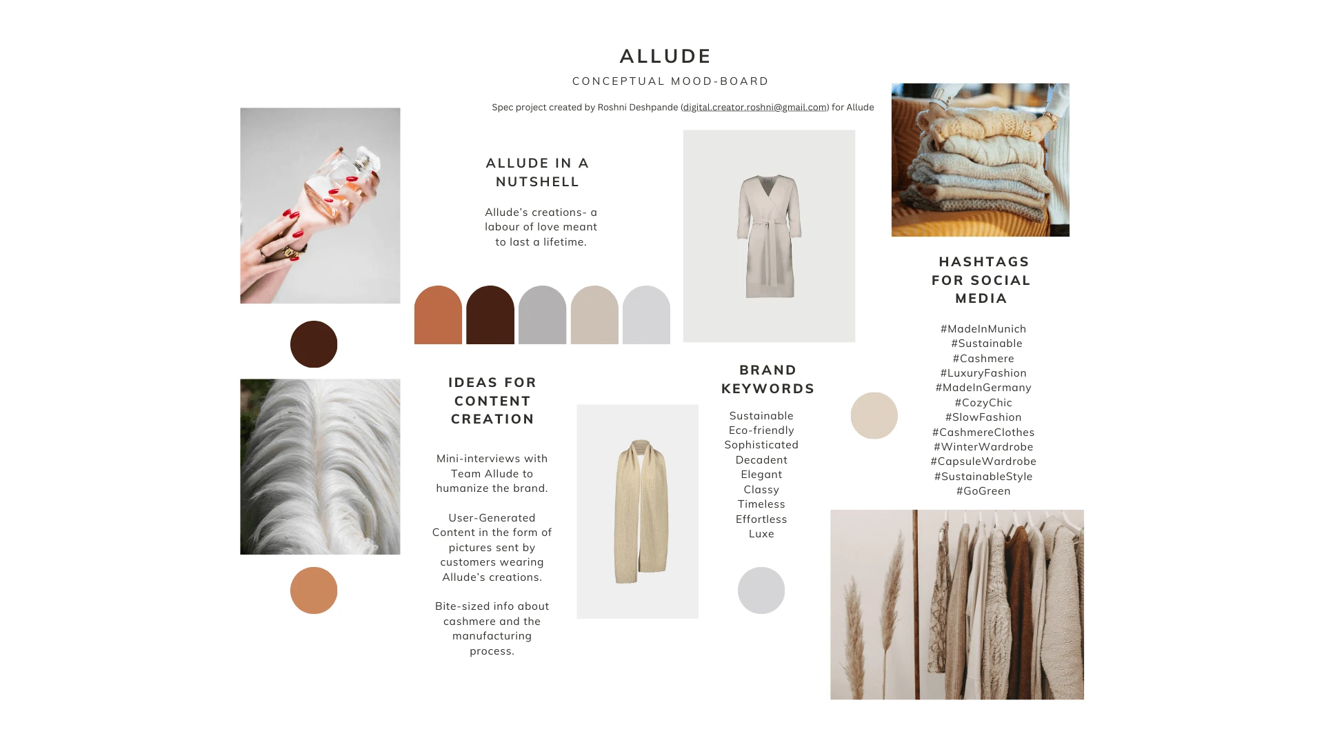 Spec project created for Allude Cashmere