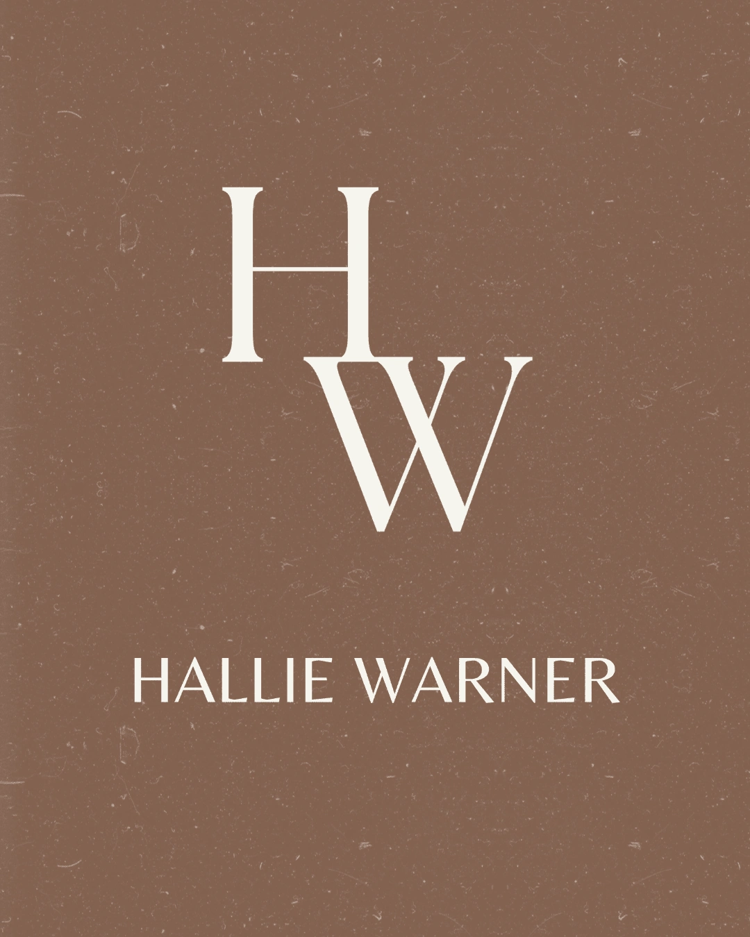 Hallie Warner Logo Design