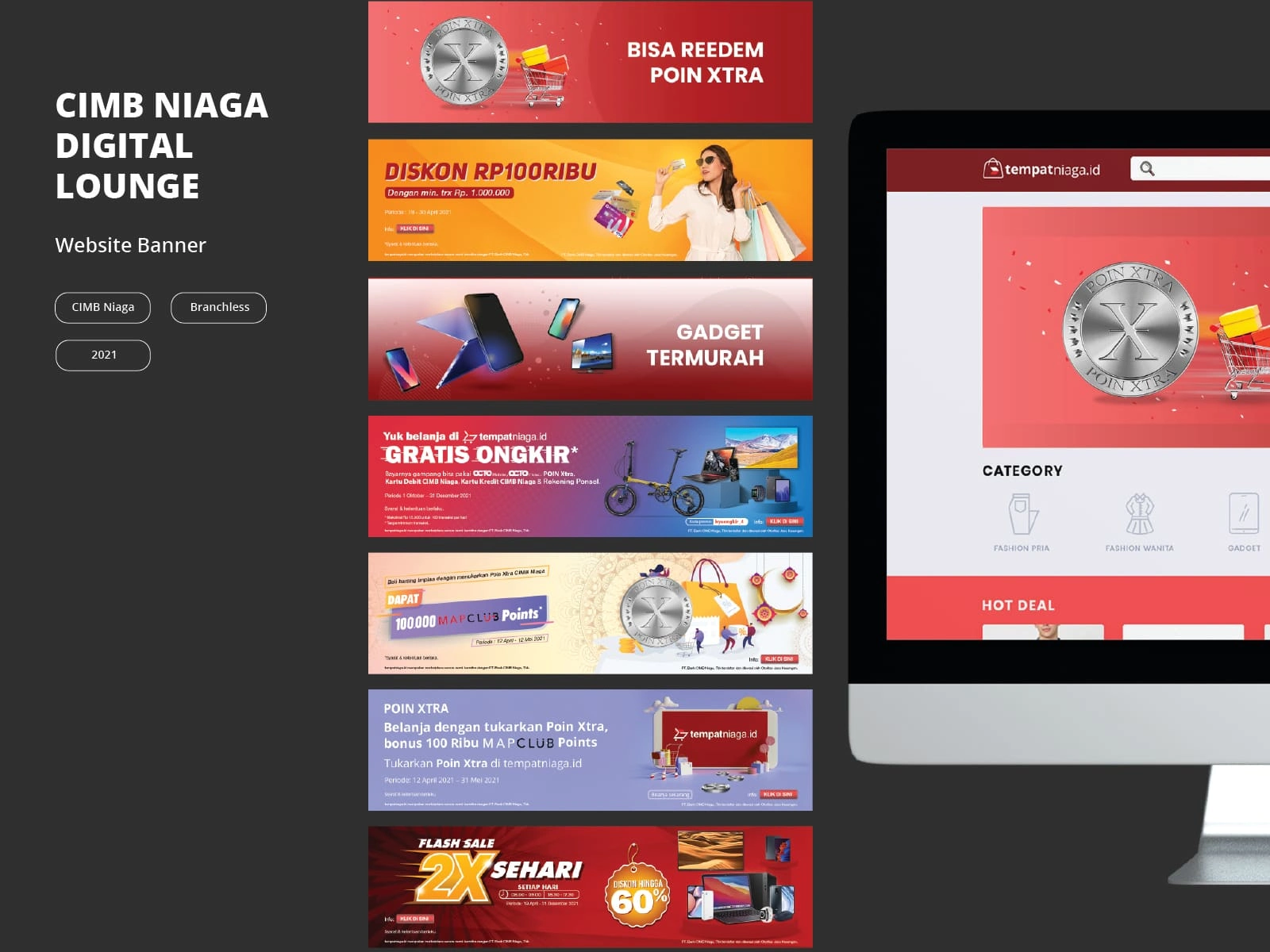 Website Banner For Tempat Niaga