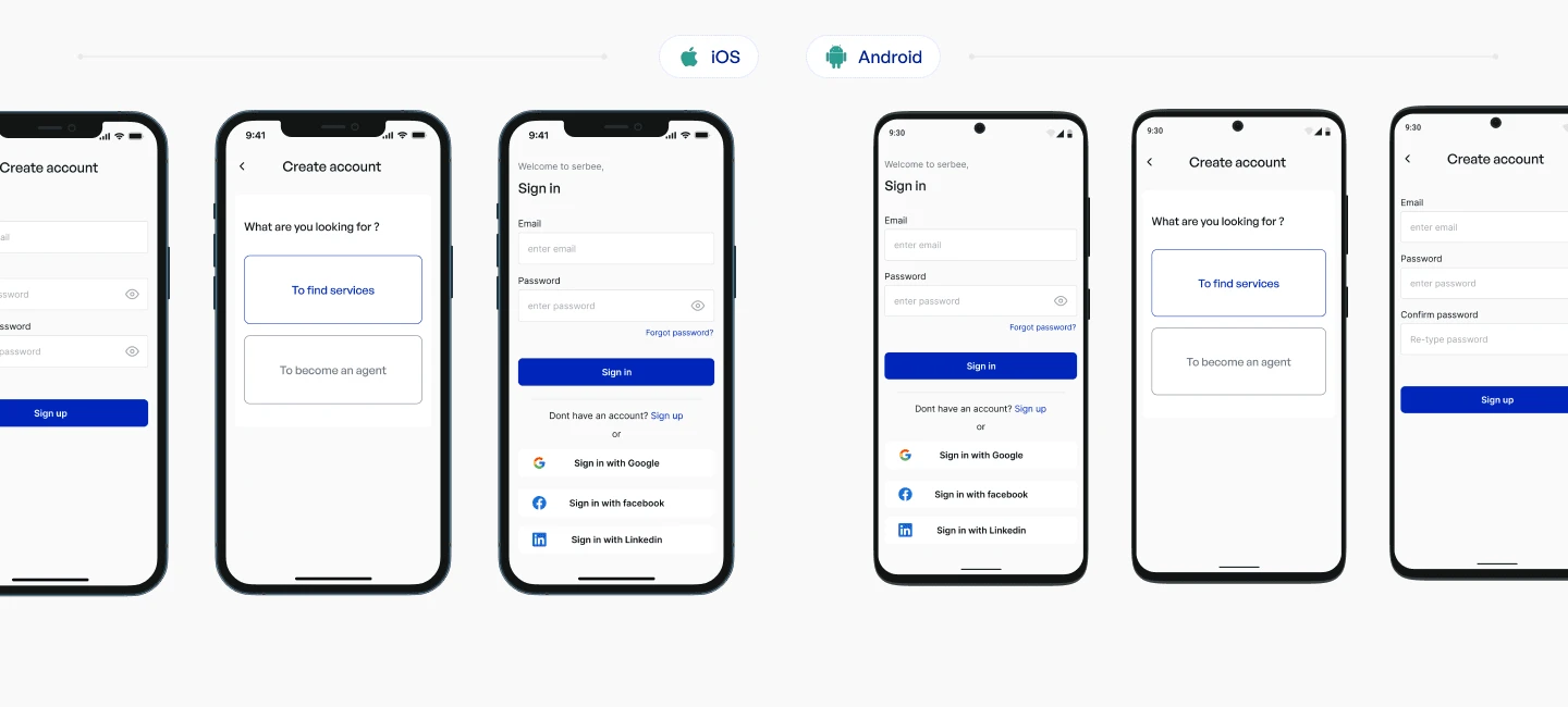 Signup flow