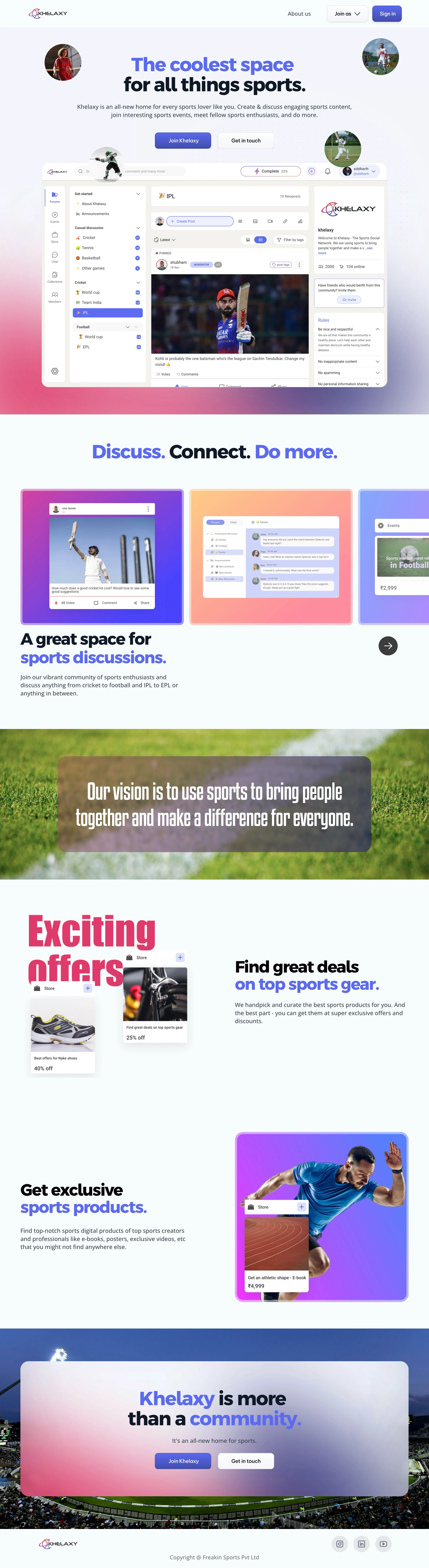  Khelaxy — All in one place for sport enthusiast
