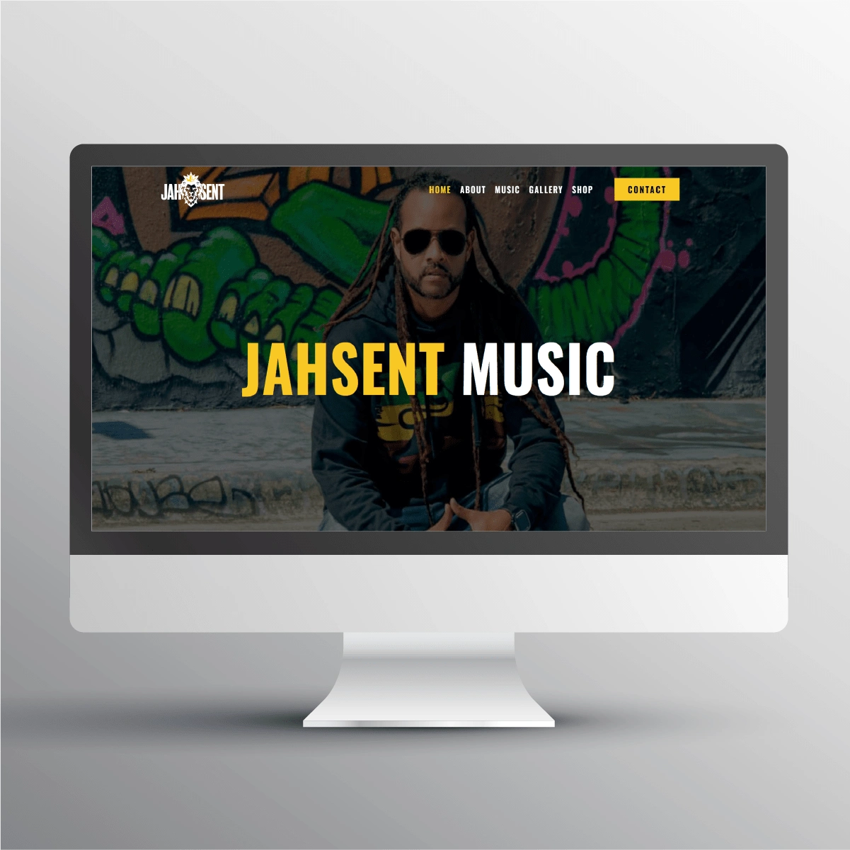 Jahsent Music Website Design