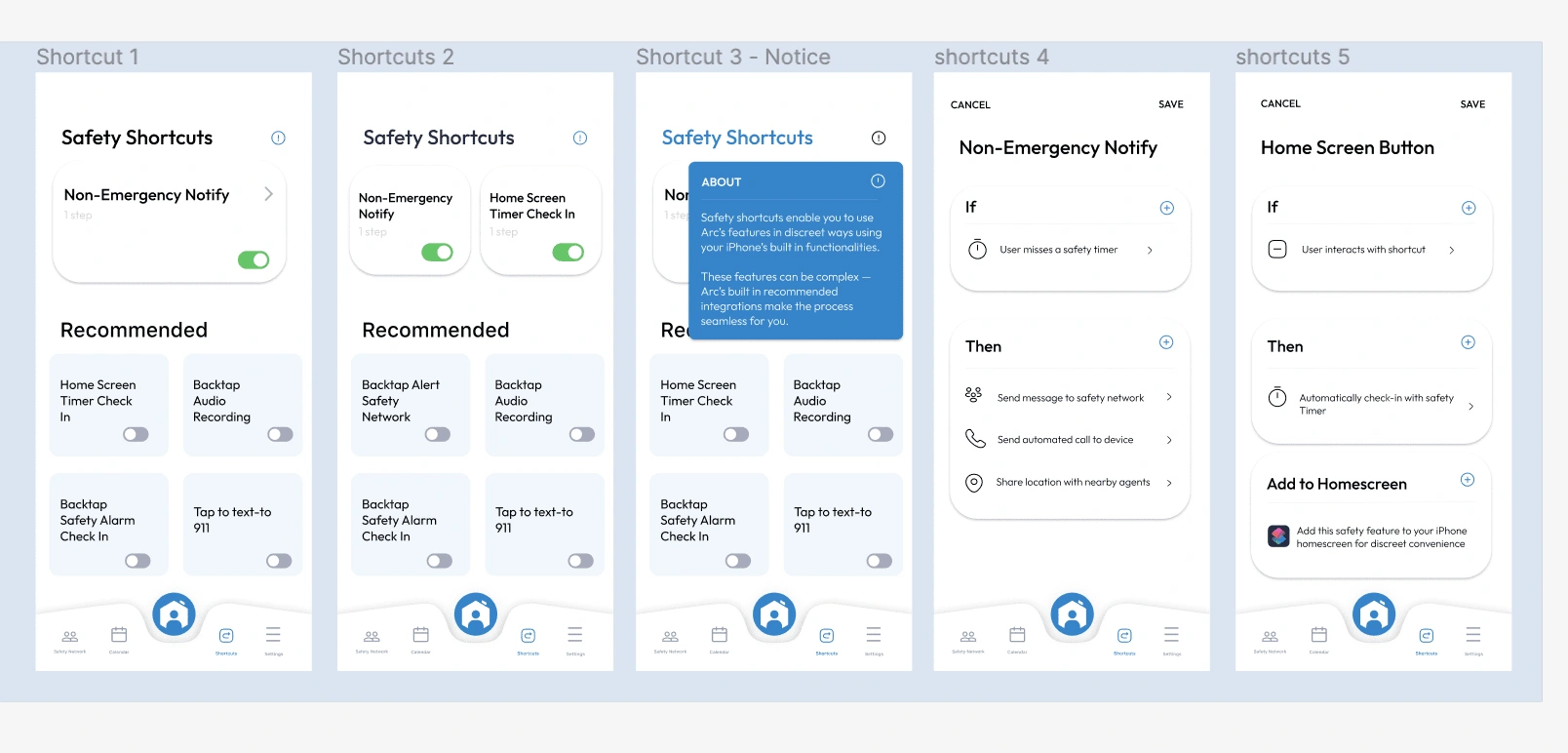 Safety Shortcuts Prototype