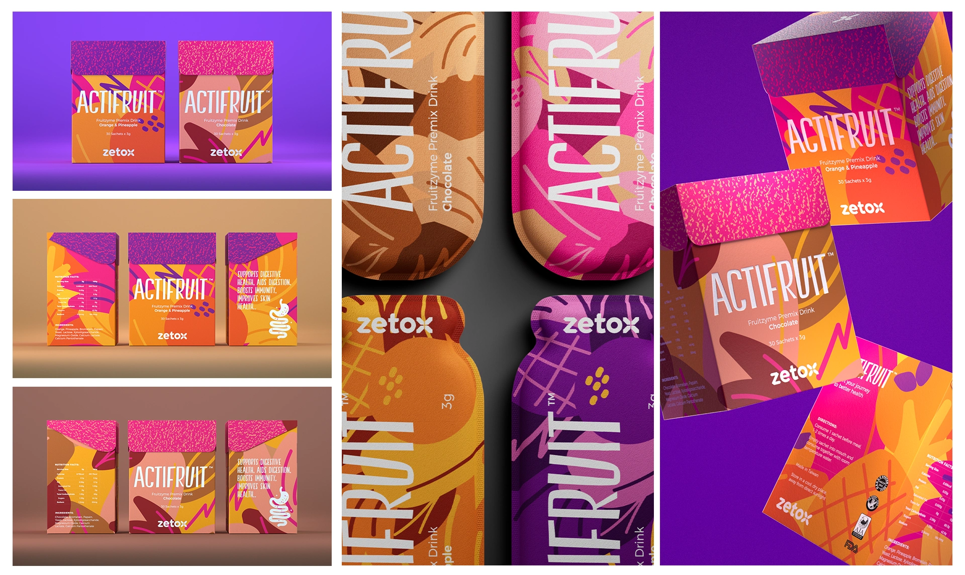 - Detox Drinks Packaging Product Visualisation -