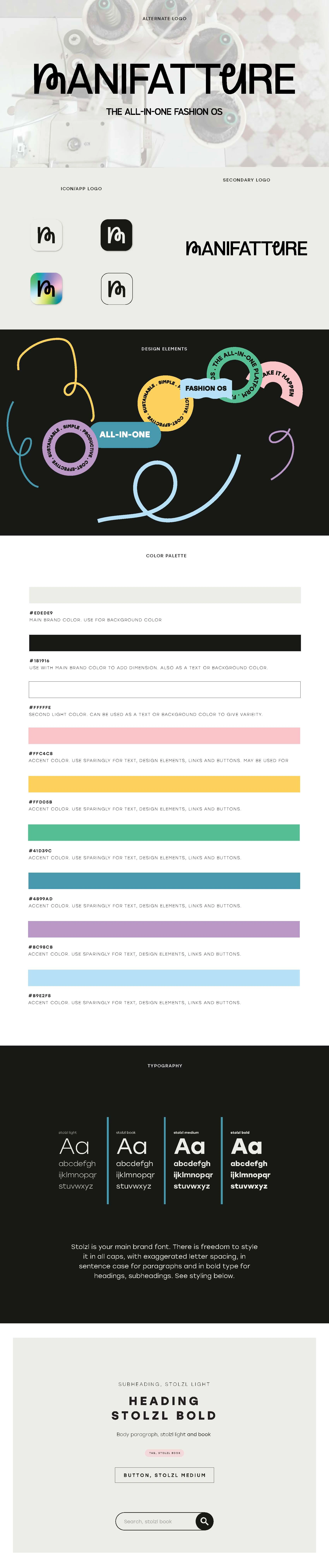 Brand Board for Manifatture