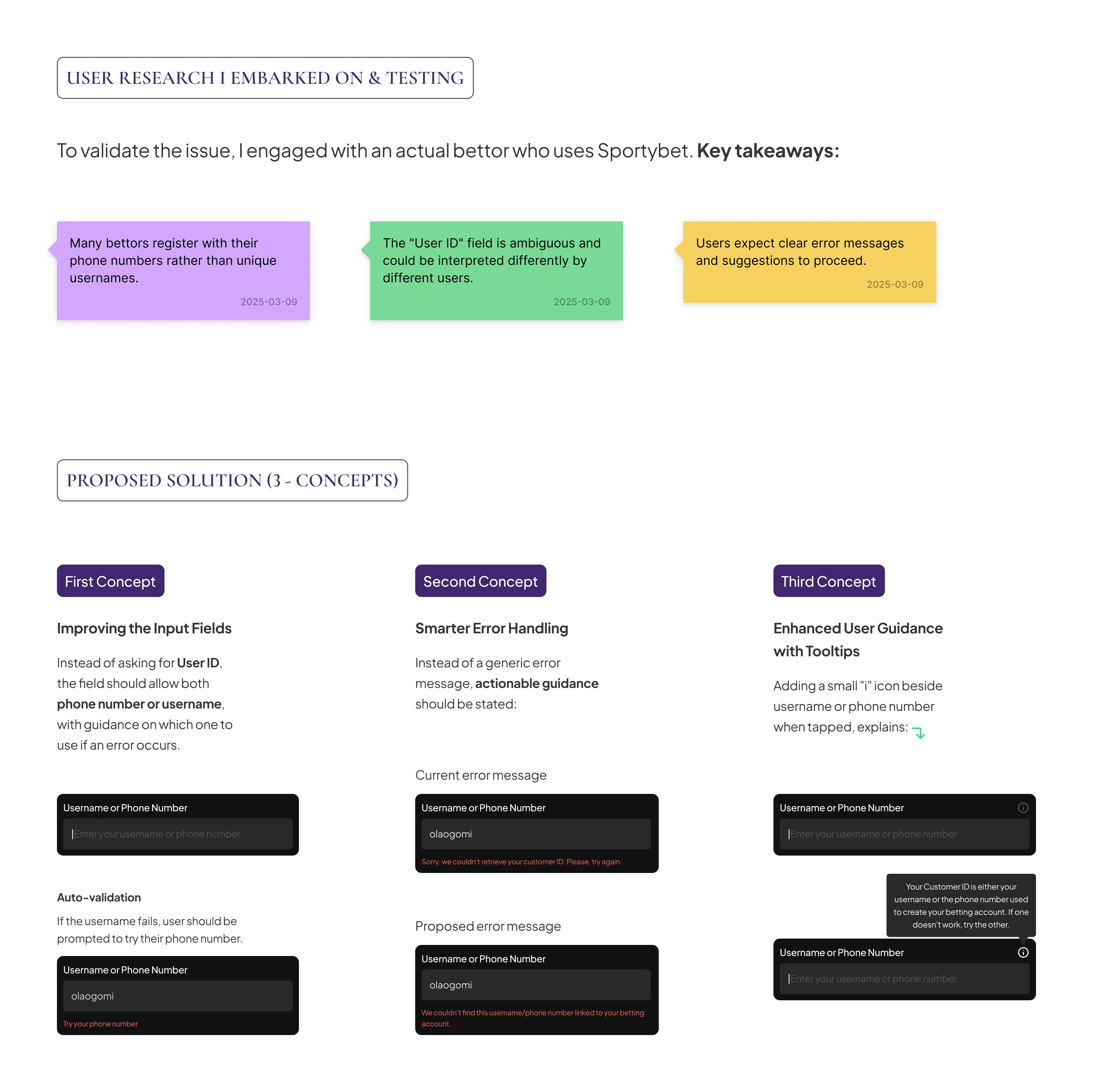 Research, Testing, and Solution