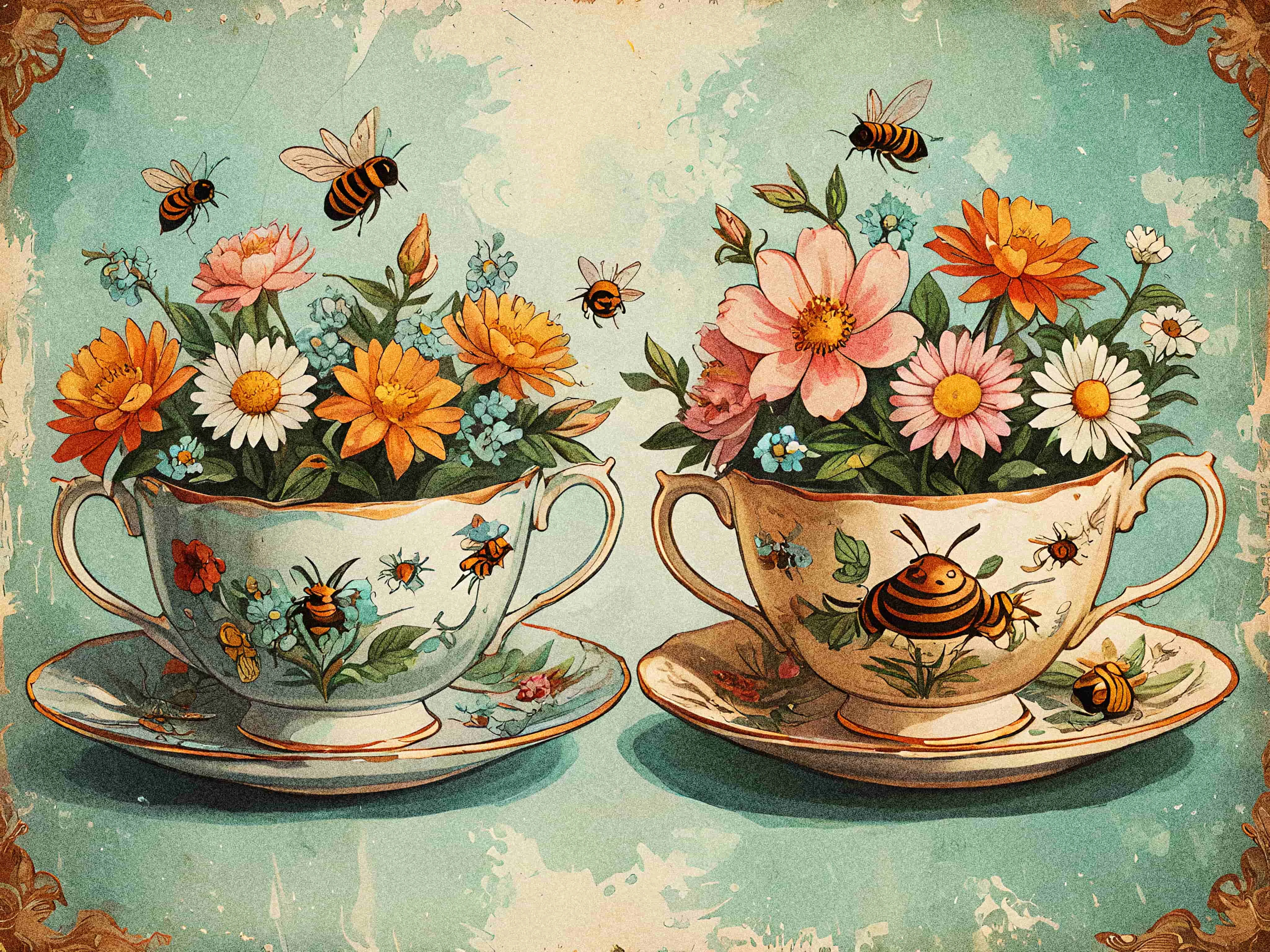 brand tea party branded imagery