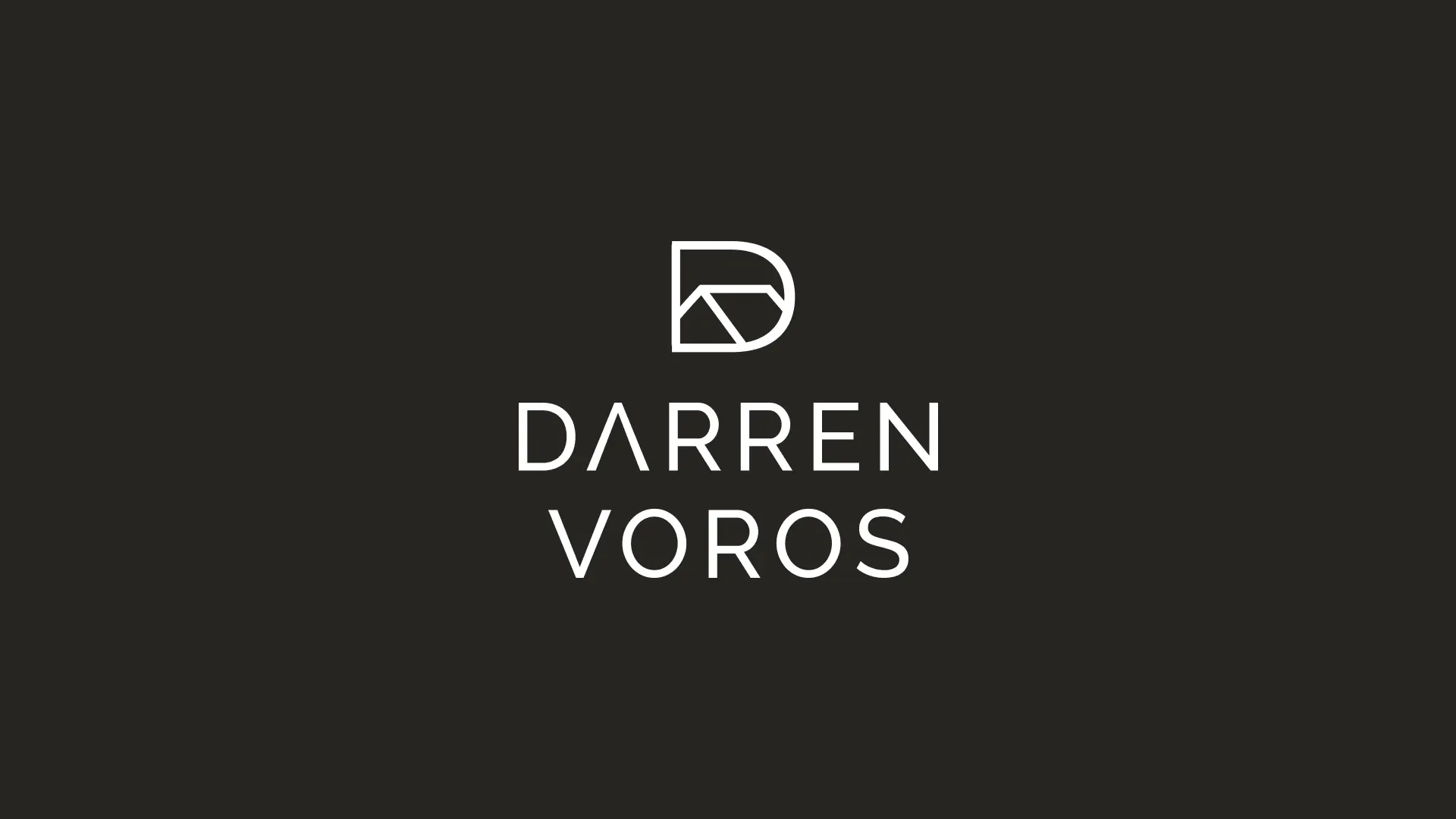 Darren Voros logo in the vertical orientation