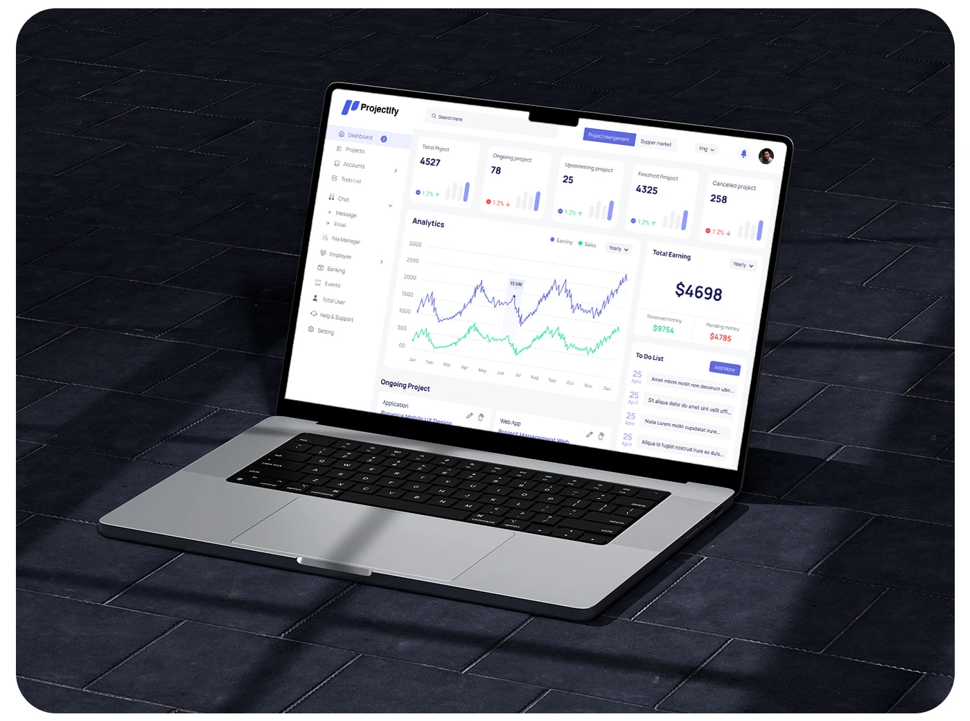 UI UX Research
We conducted user interviews and market analysis to identify key project management challenges, guiding our design to meet real user needs and industry standards.