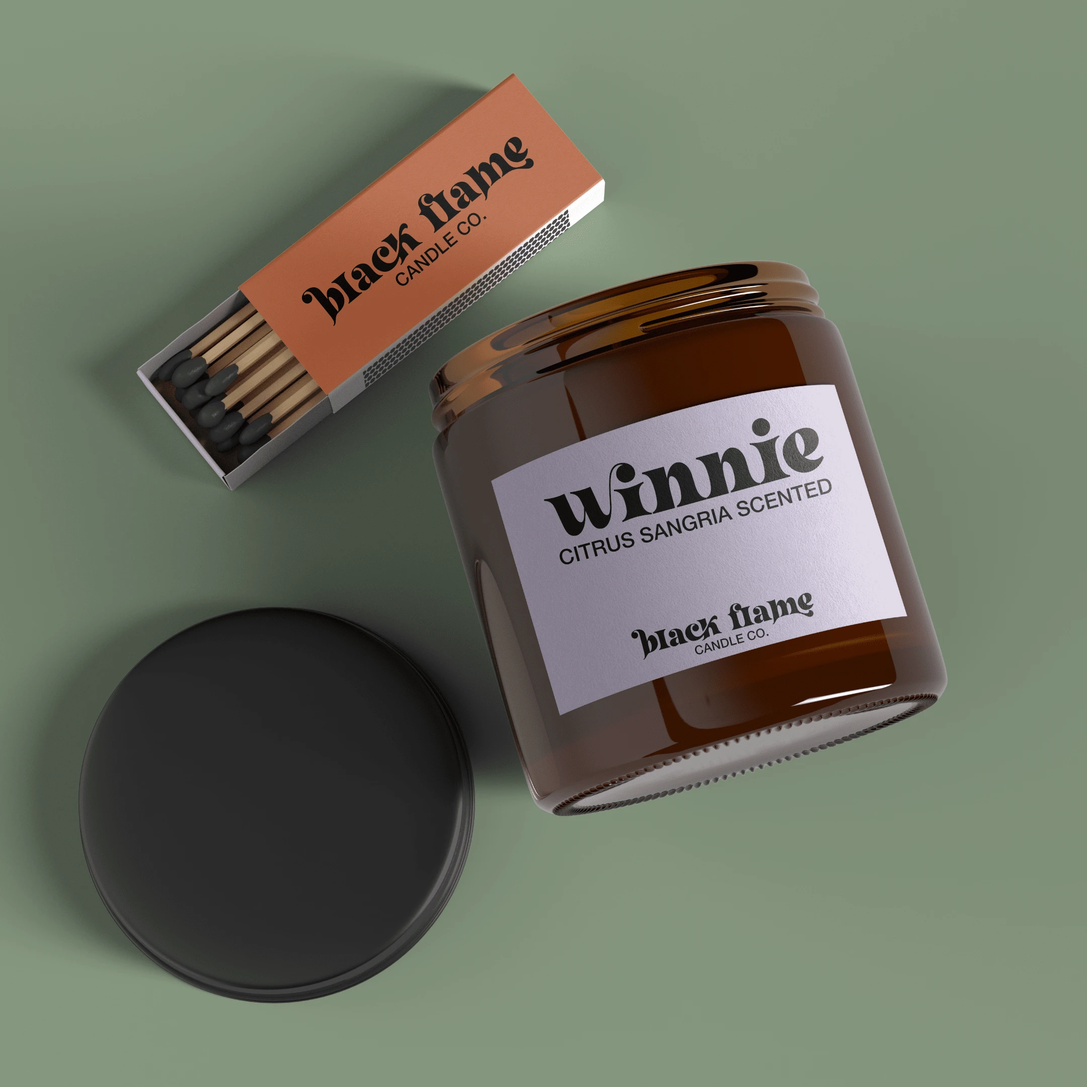 Candle Label Mockup