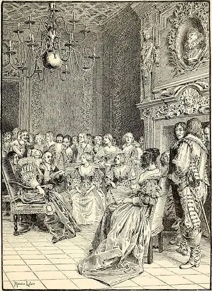 Typical literary salon scene captured by The Century Illustrated Monthly Magazine of 1872, via Wikimedia Commons.