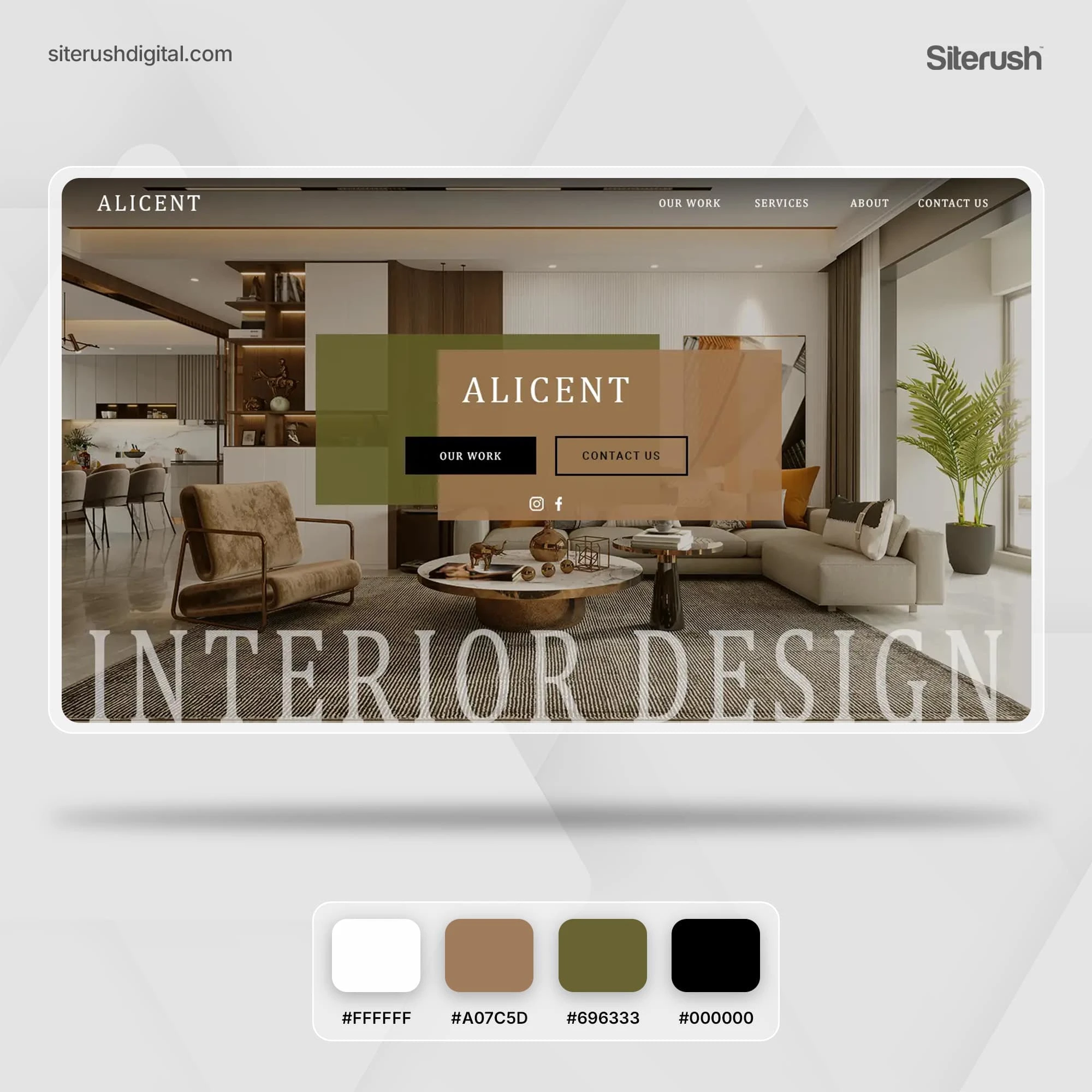 Alicent Interior Design Homepage Banner