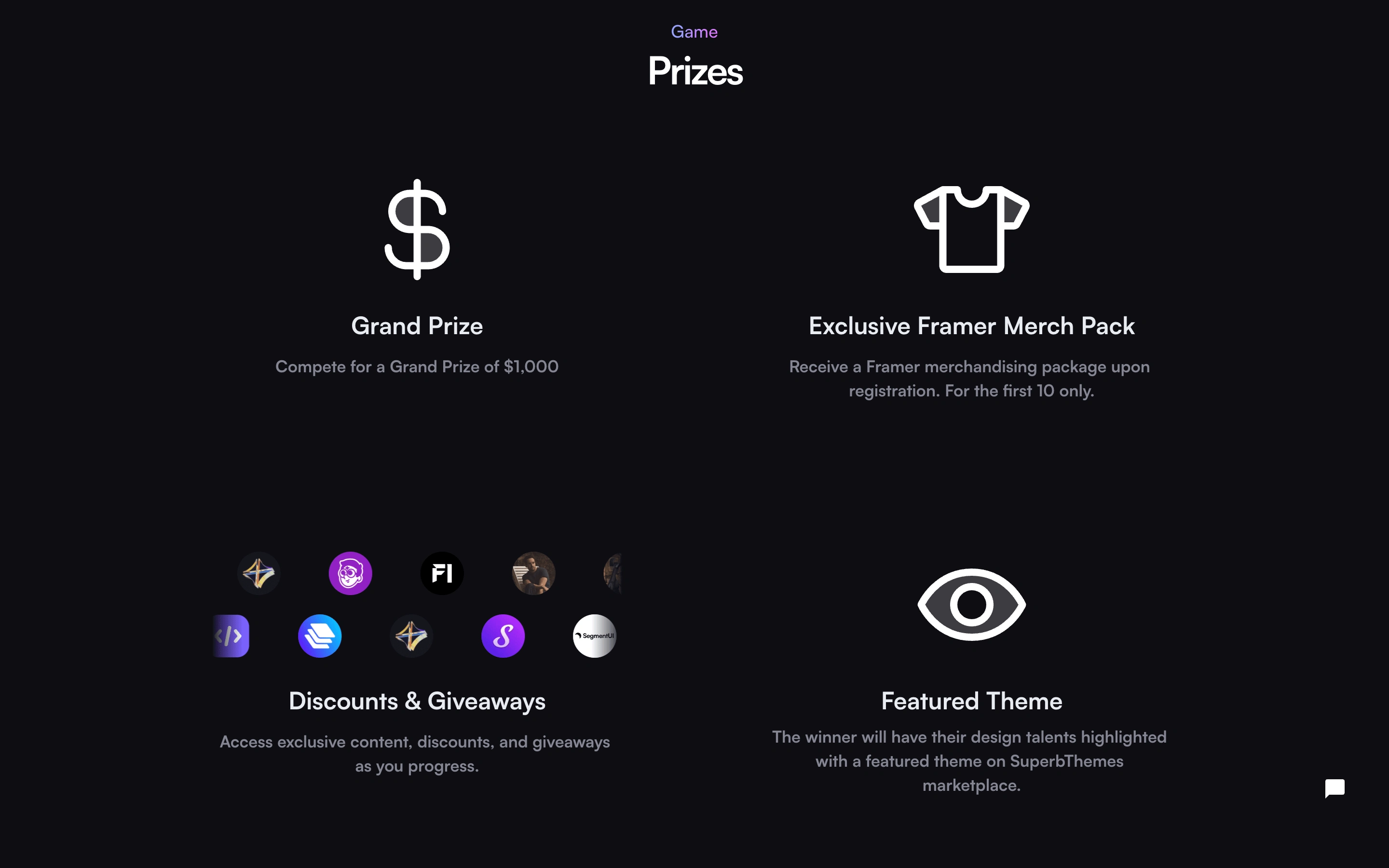 Prizes