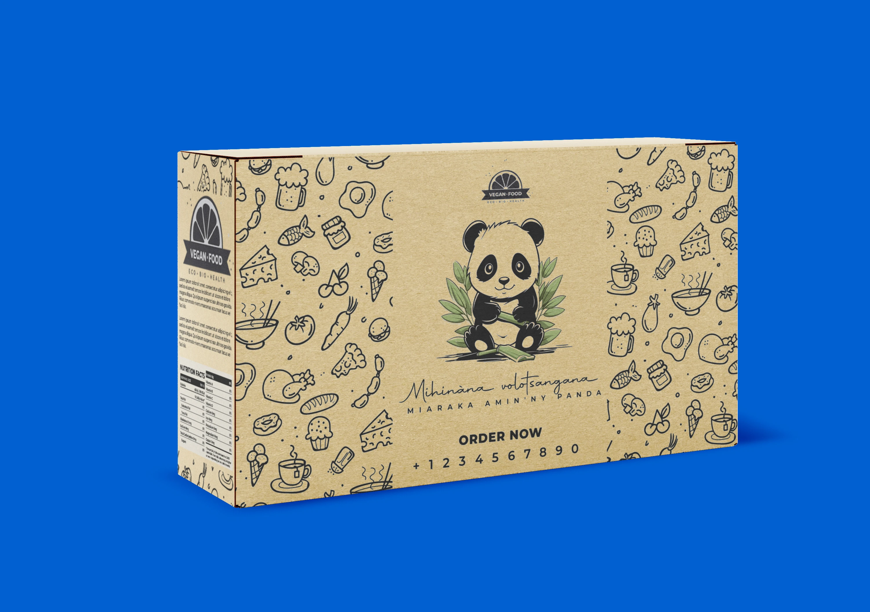 Food Box Panda Packaging asset