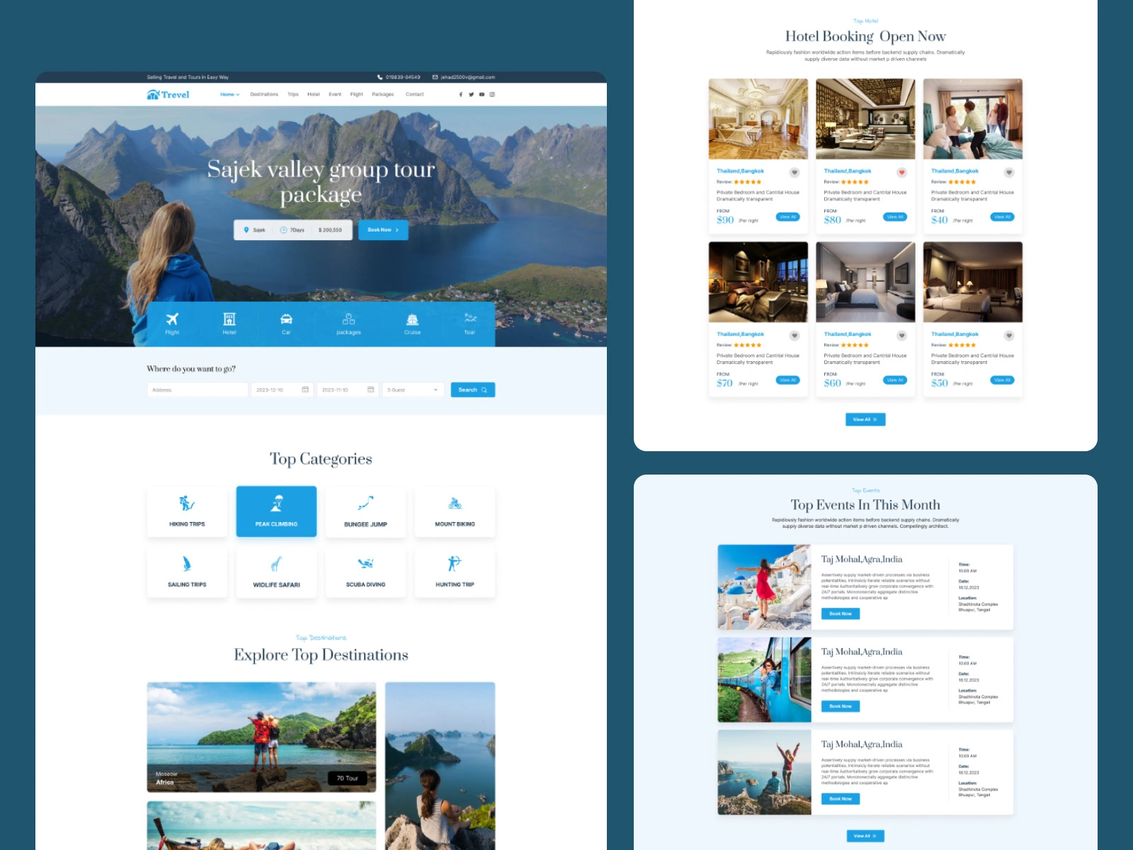  I am very excited to share with you guys Travel Agency: Website Homepage Design. Hope you guys will like it.