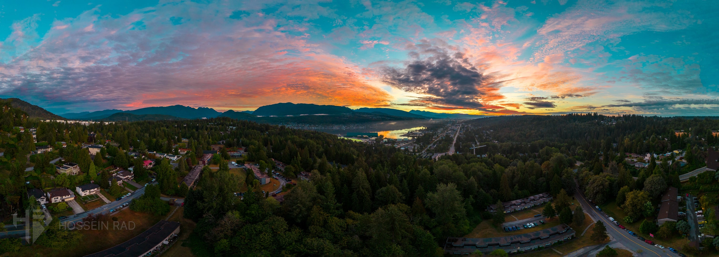 180 Drone Pano photo used in a housing development here in Port Moody, BC, Canada