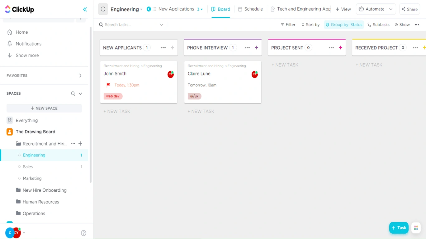 Hiring Tracking Dashboard