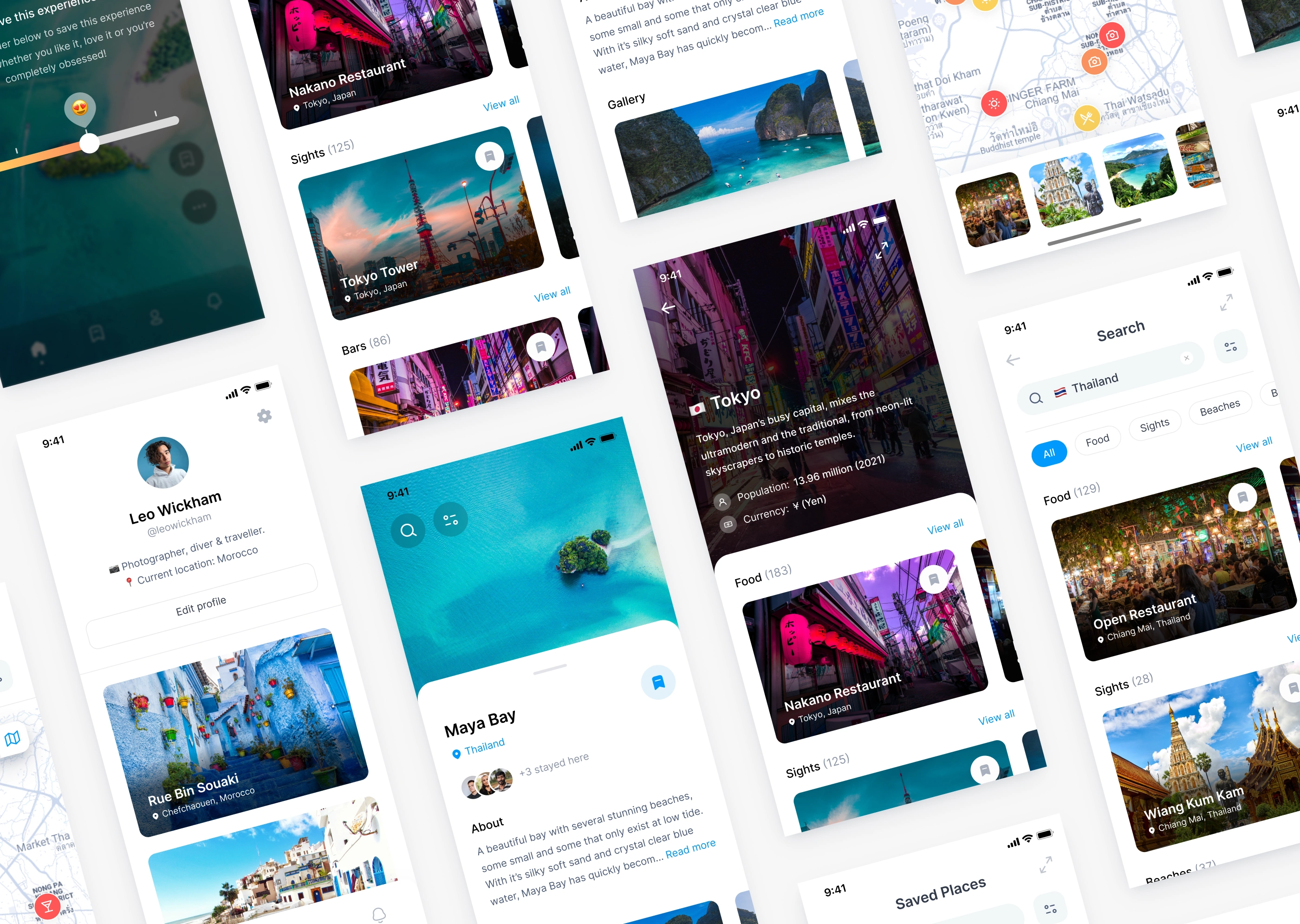 Wanderlust App Designs