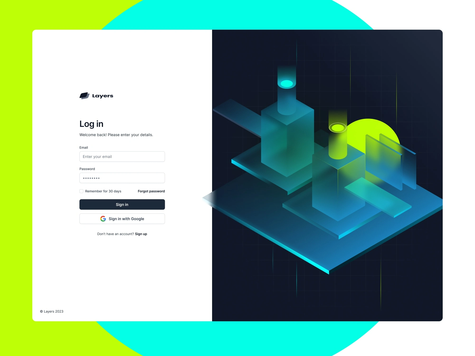 Abstract Isometric Illustrations in Figma