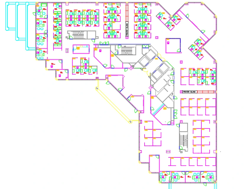 this is a floor plan of a residential and commercial work place.