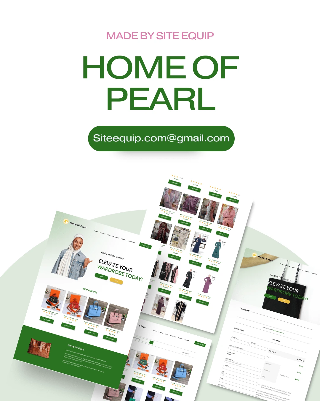 Home of Pearl was designed using Figma and developed using WordPress