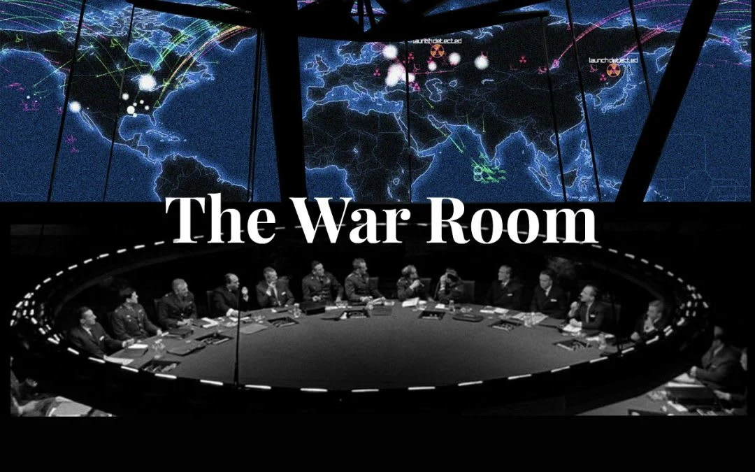 The war room in Dr. Strangelove.