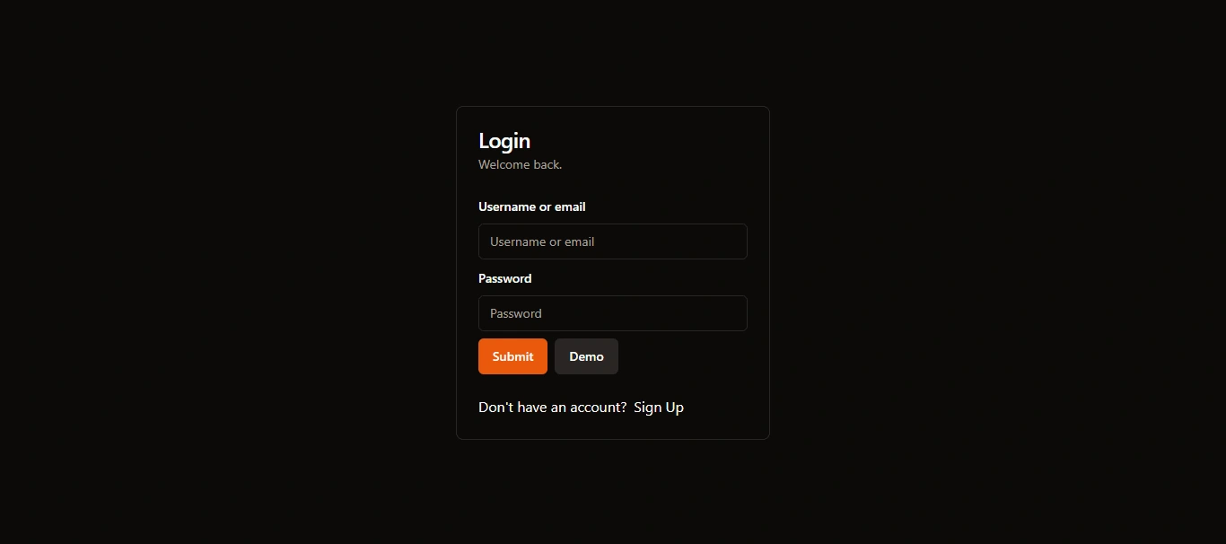 Log into your account