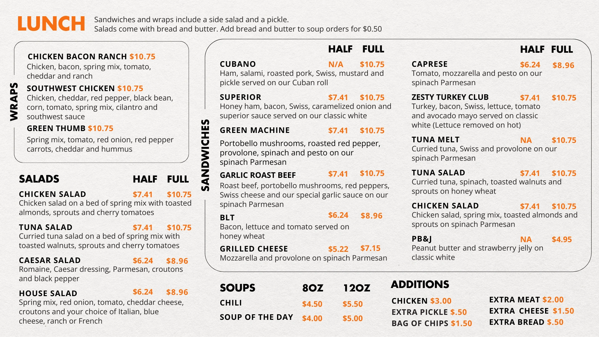 Digital Menus (Adobe InDesign & Adobe Illustrator > Canva > MVIX Digital Signs)