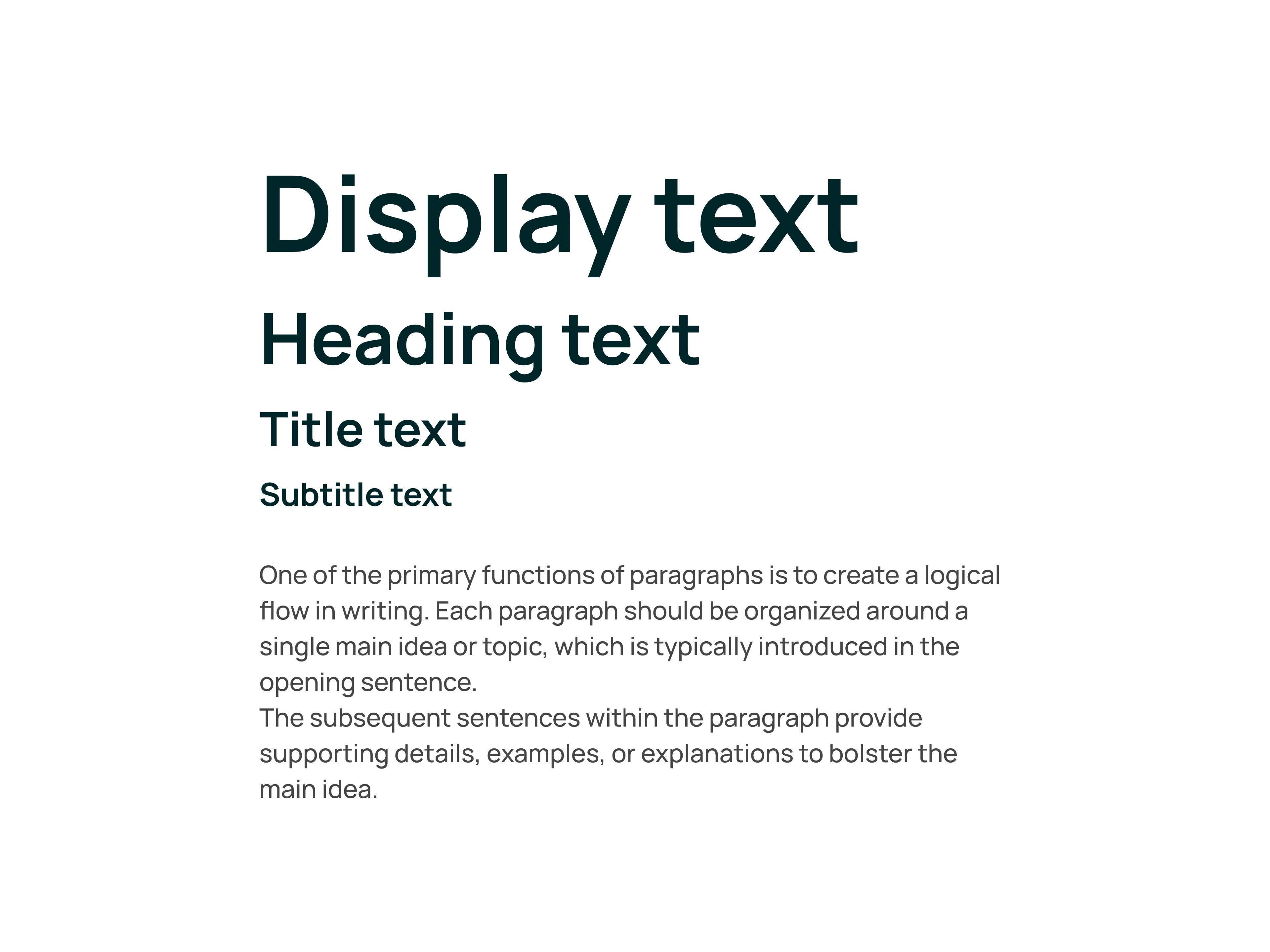 Typography config