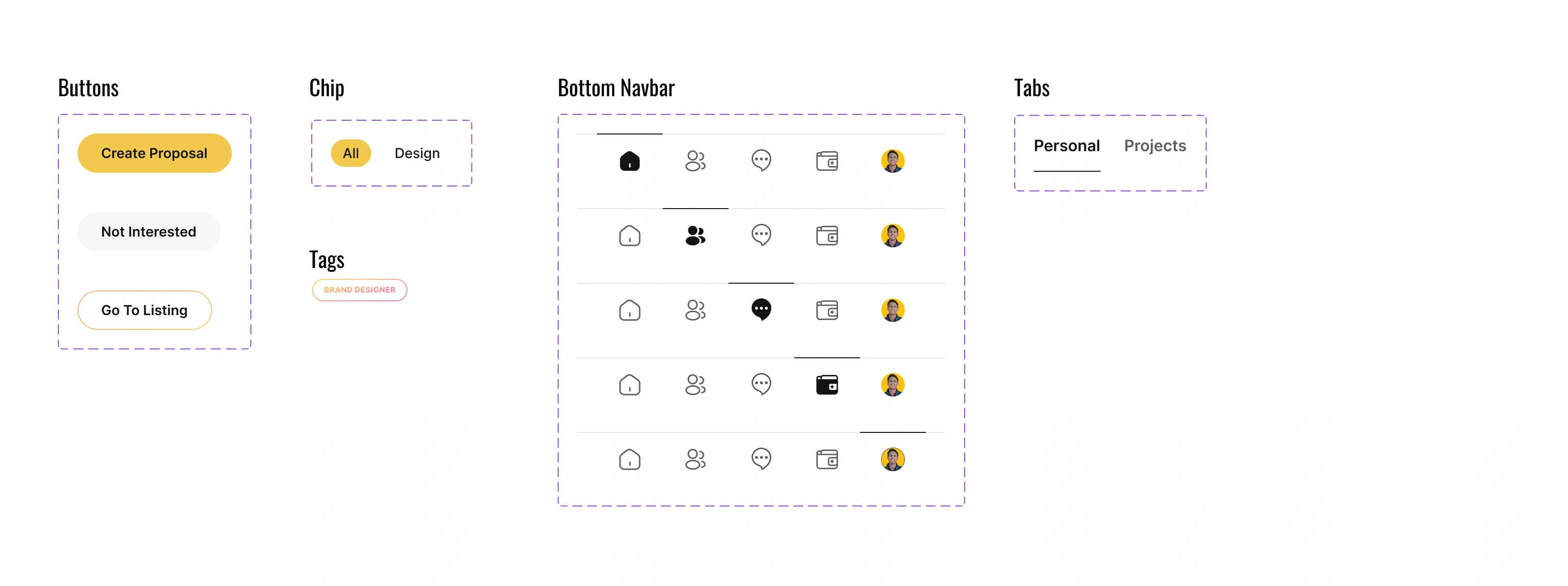 Rudimentary design system components