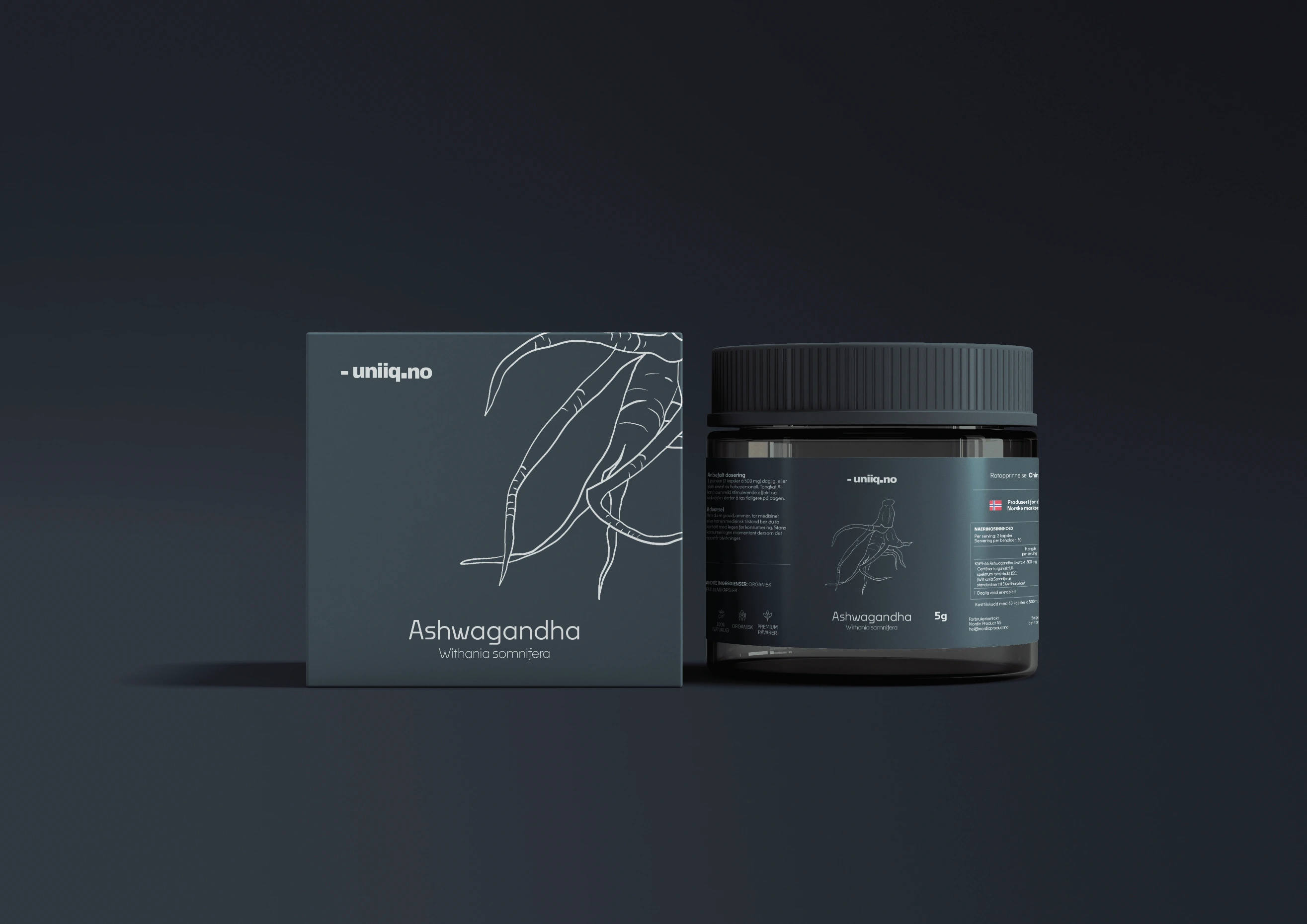 Branded 3D Mockup - Natural Supplements, Health & Wellness Brand, Packaging Design, Illustration