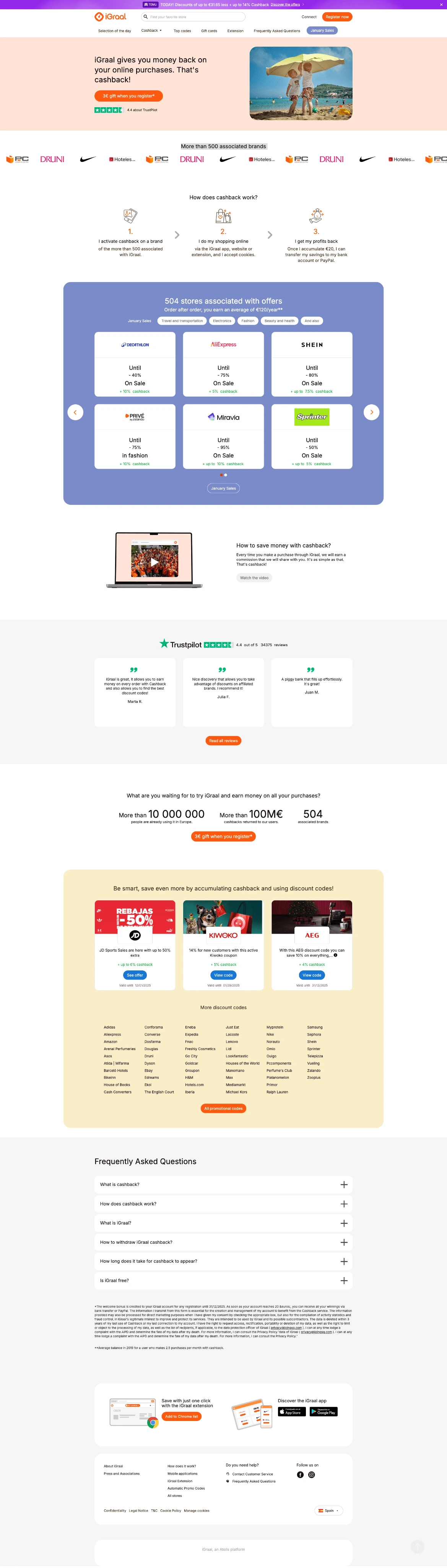 Old Redesign iGraal Landing Page