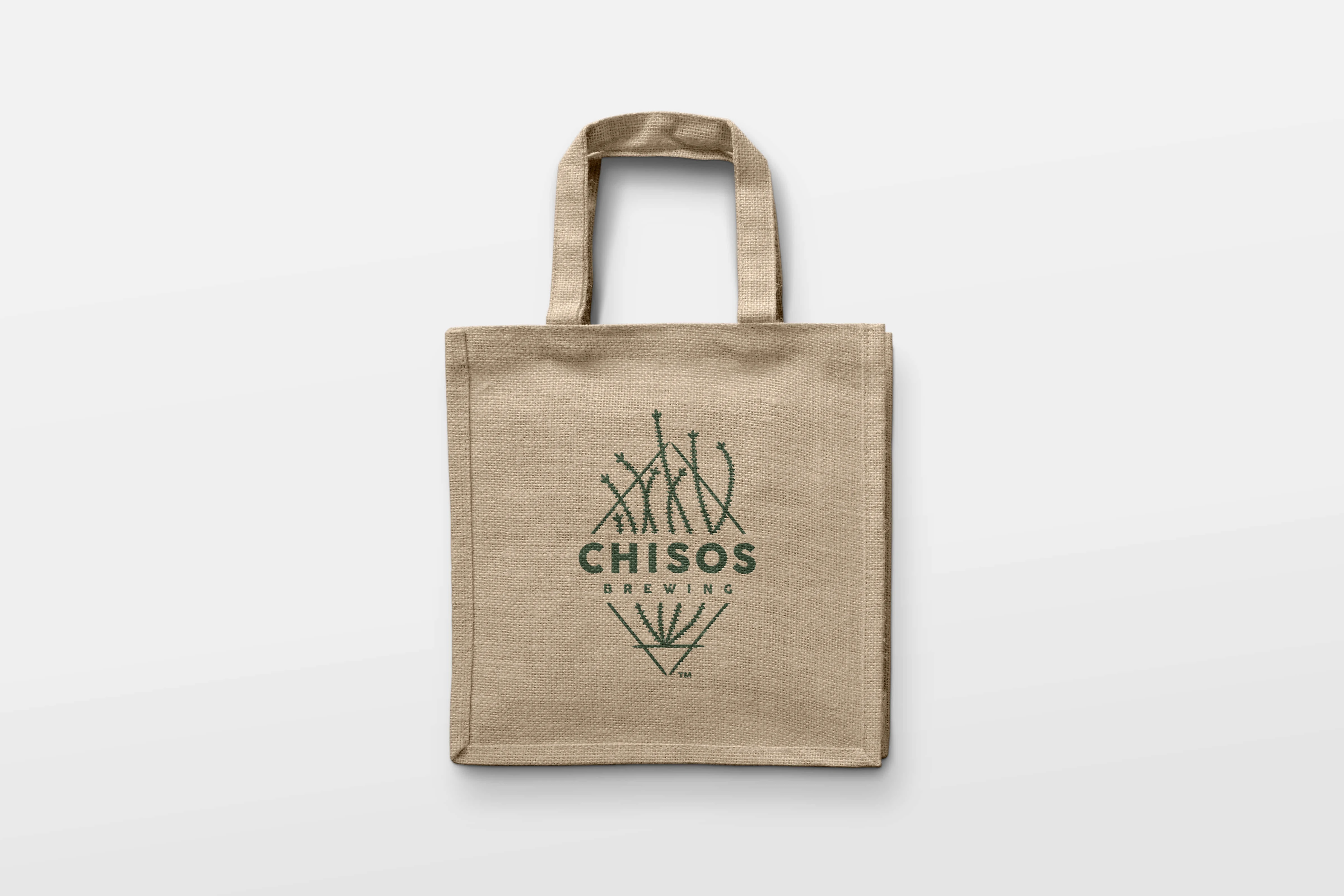 Chisos Brewing: Jute Tote Bag