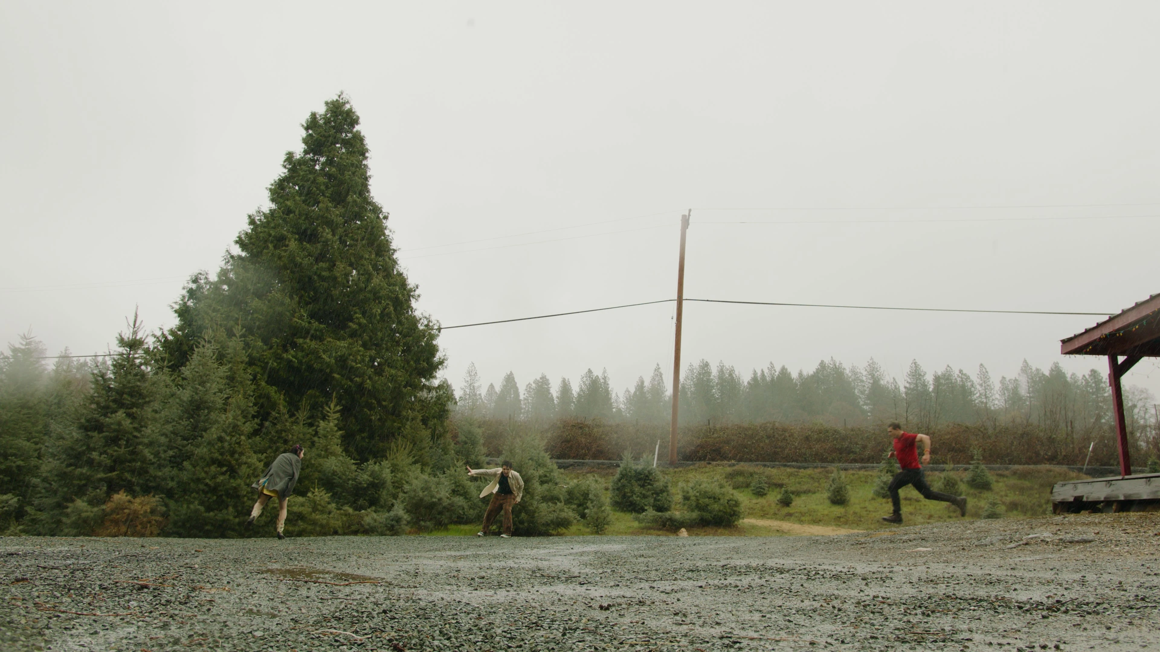 Although we were all freezing 🥶 on set this weekend, the fog and frigid rain made for epic shots.