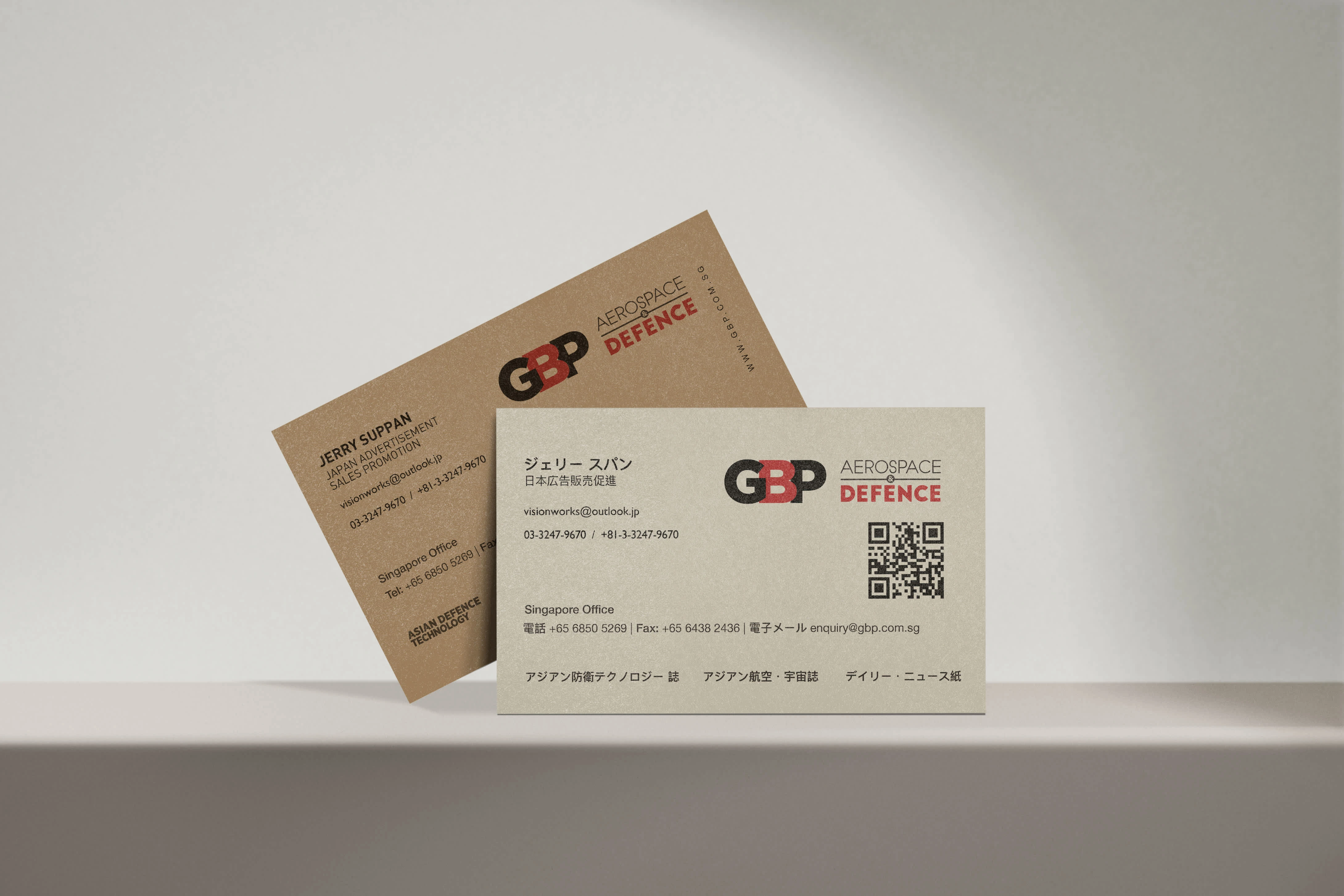 Business Card adaptation for International Press