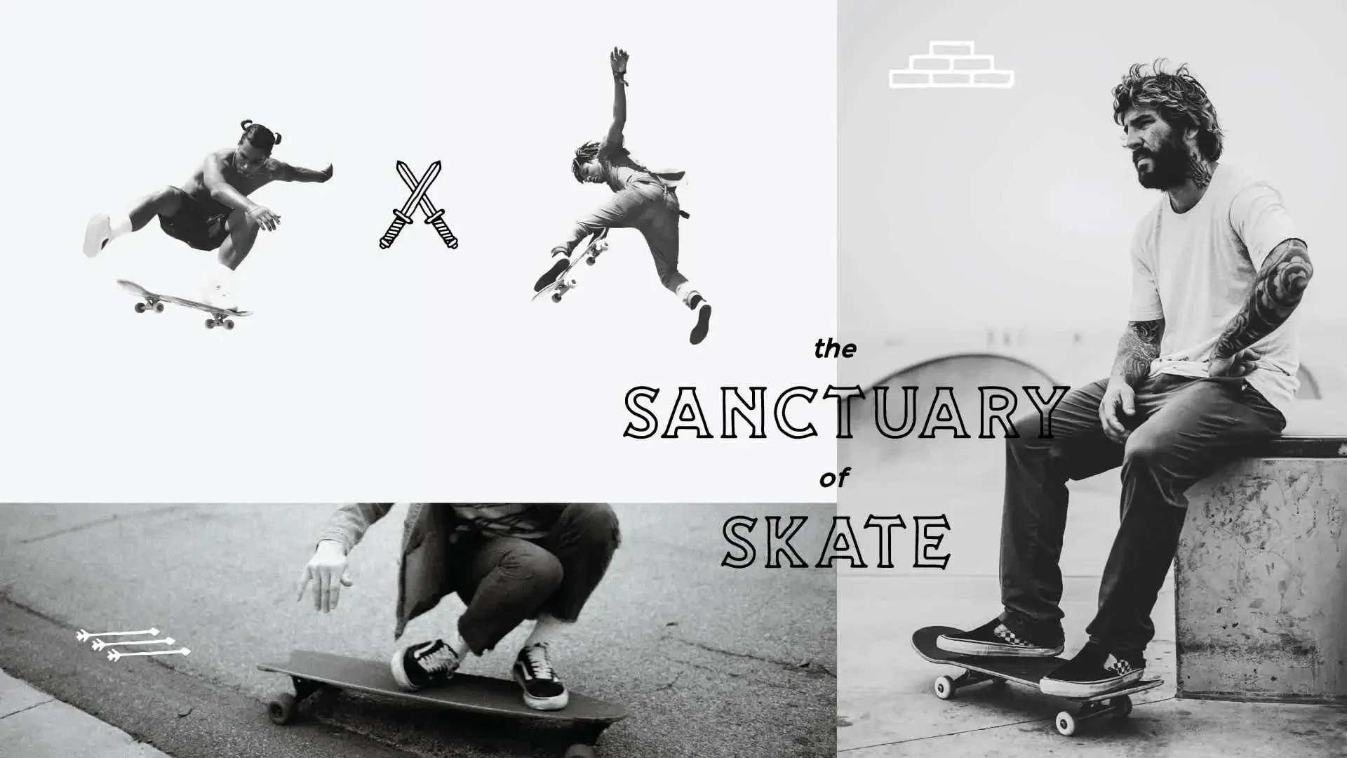 The Sanctuary Skate brand kit